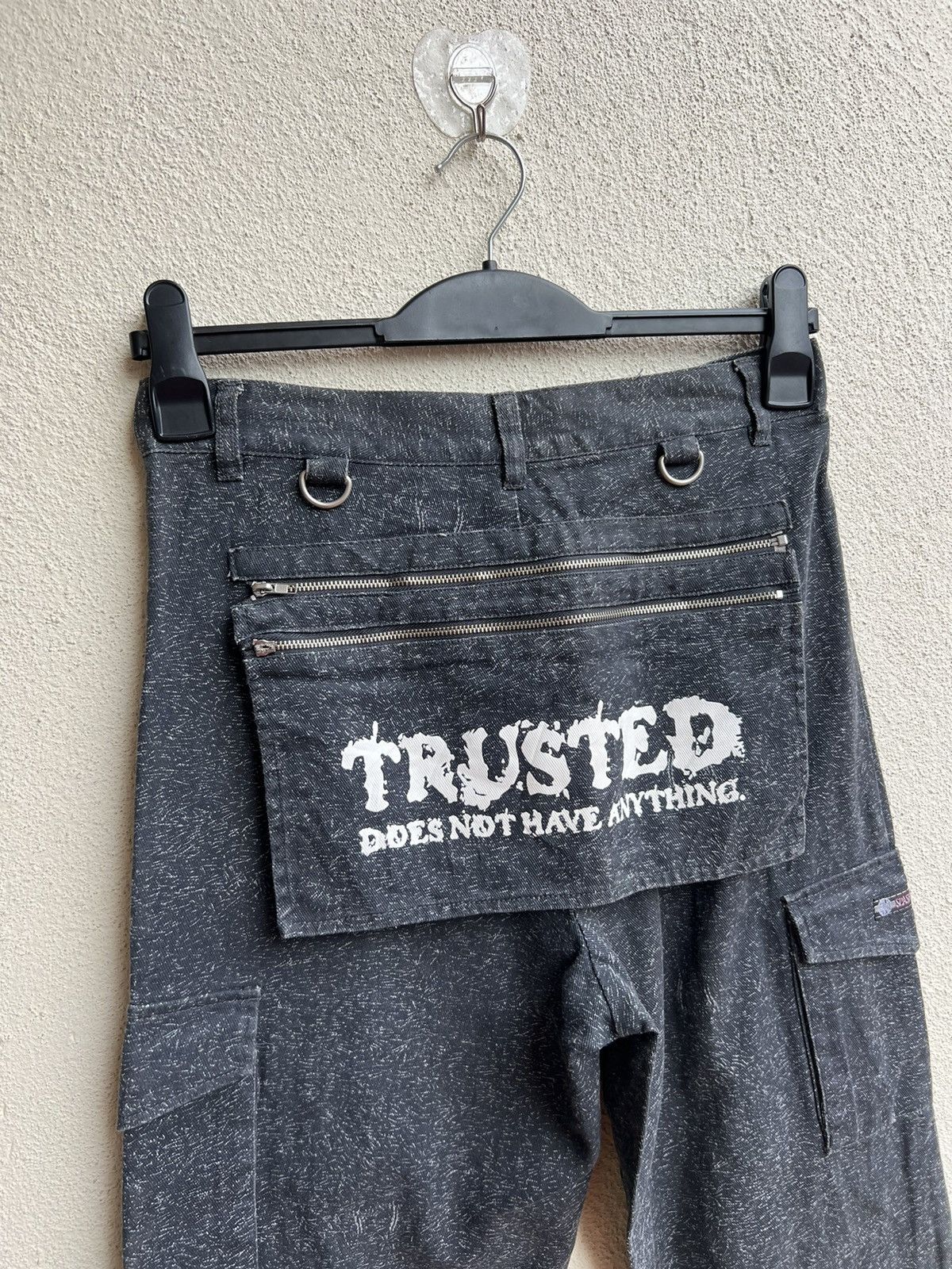 Vintage Slash Number Bondage Cargo Trouser Pant Size US 29 - 15 Thumbnail