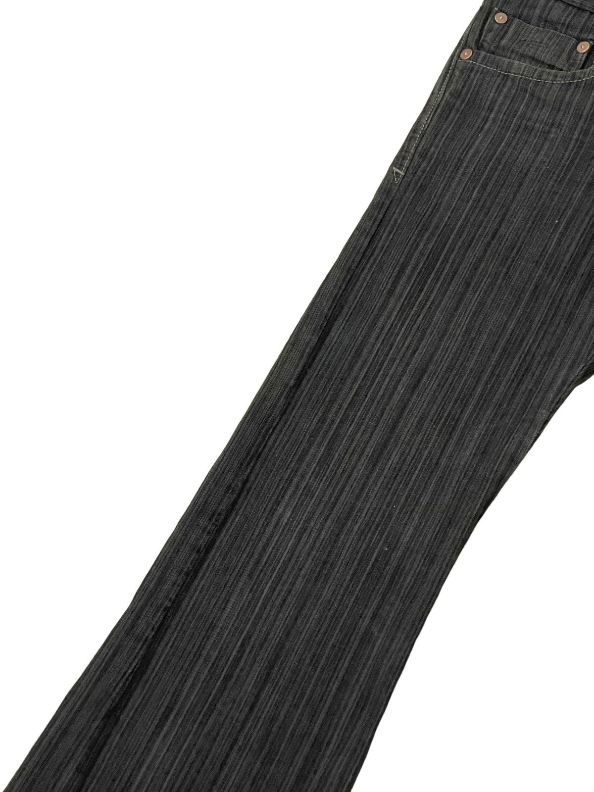 Japanese Brand Flare Jeans Blue Way Japan Pinstriped Boot Cut 8🟦7 Size US 30 / EU 46 - 6 Thumbnail