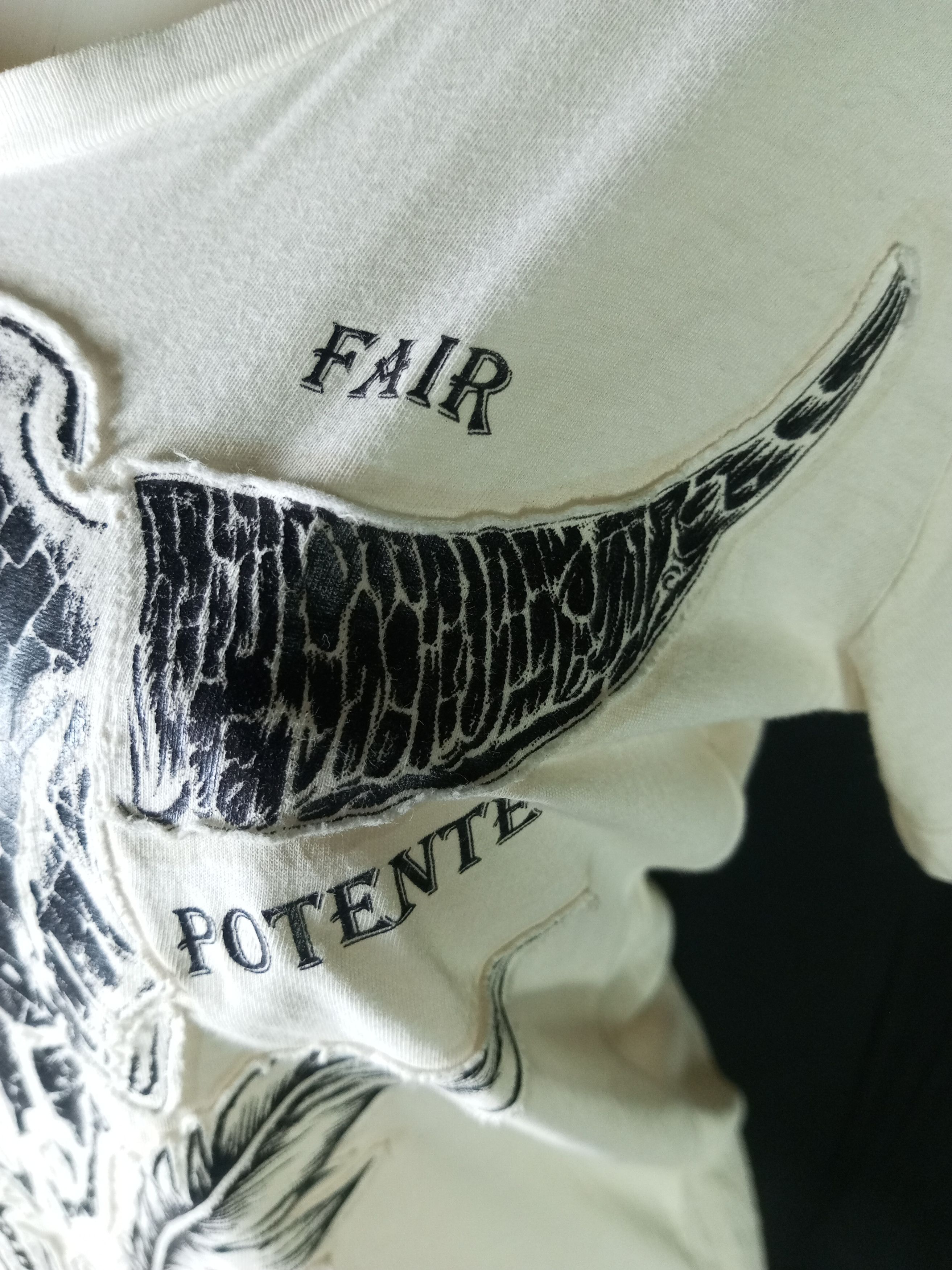 Japanese Brand Y2K Potente Poem Punk Live and Fair Embroidered Tshirt Size M / US 6-8 / IT 42-44 - 6 Thumbnail