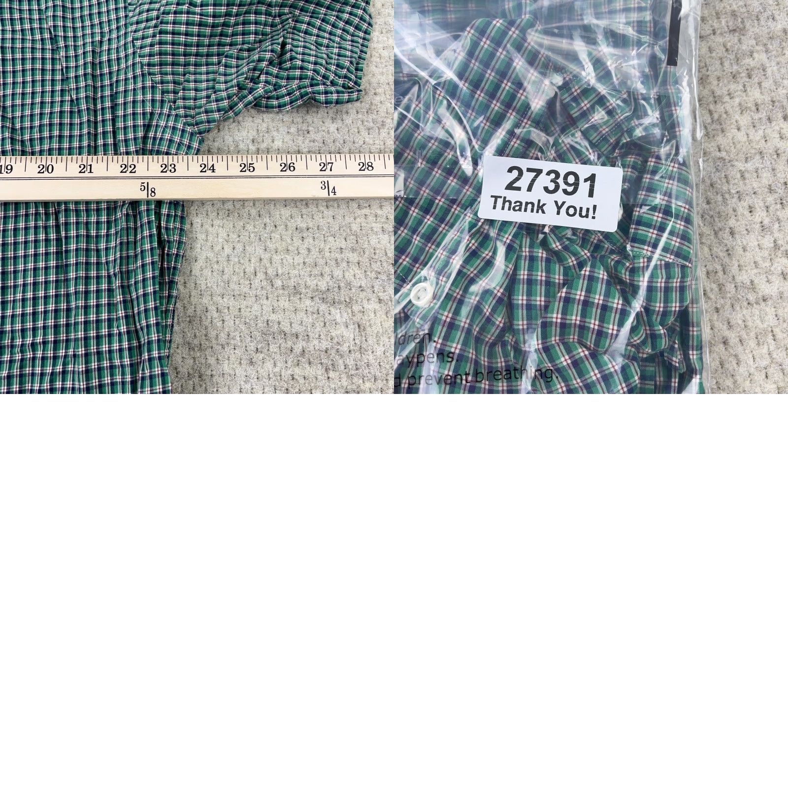 Ralph Lauren Ralph Lauren Button-Up Shirt Men Large Green Blue Plaid Blake Regular Fit Cotton Short Sleeve Casual Size US L / EU 52-54 / 3 - 8 Thumbnail