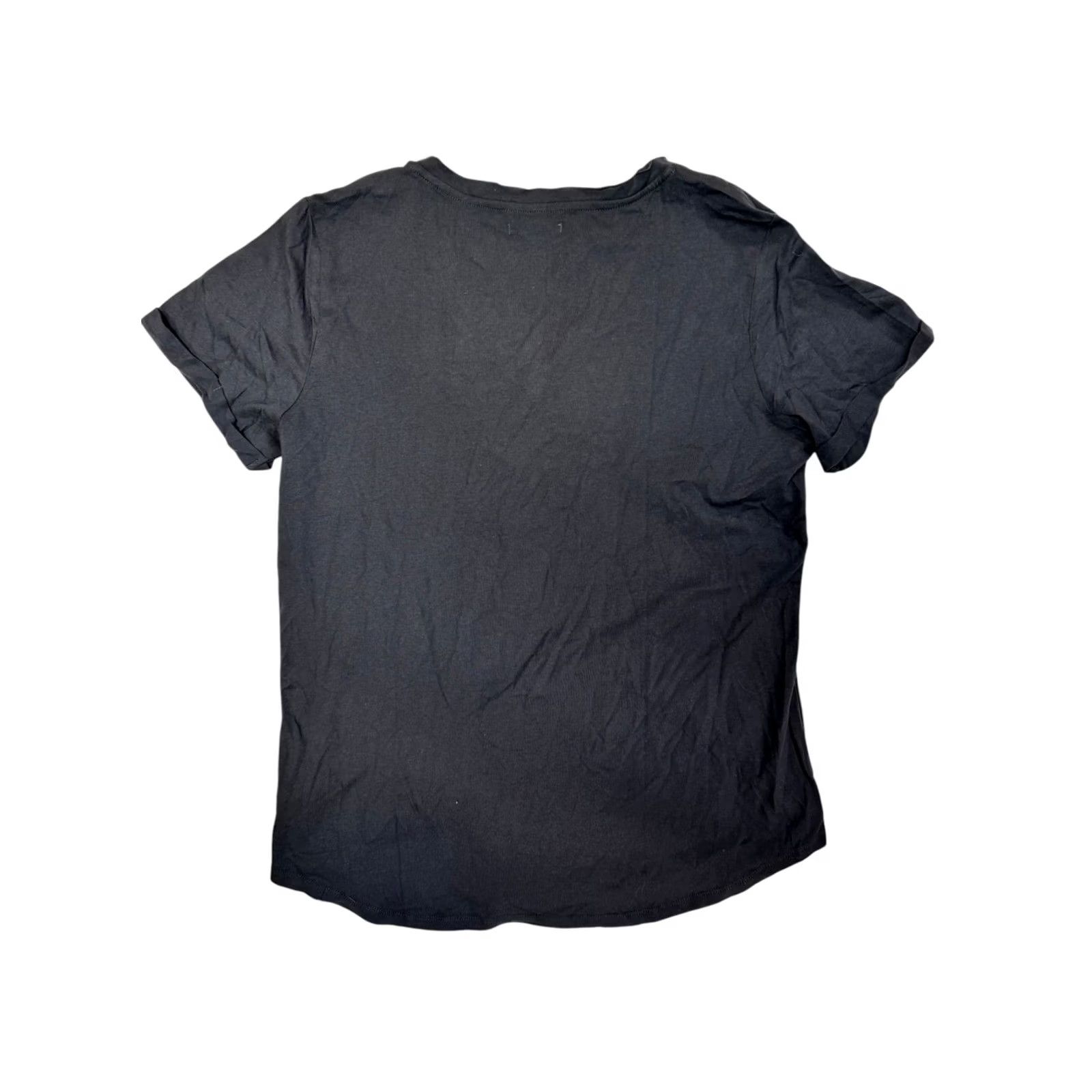 Vintage Maurices Women’s M Dark Gray V-Neck T-Shirt FAMILY Faith FOOTBALL Graphic Tee Shirt Size M / US 6-8 / IT 42-44 - 4 Thumbnail