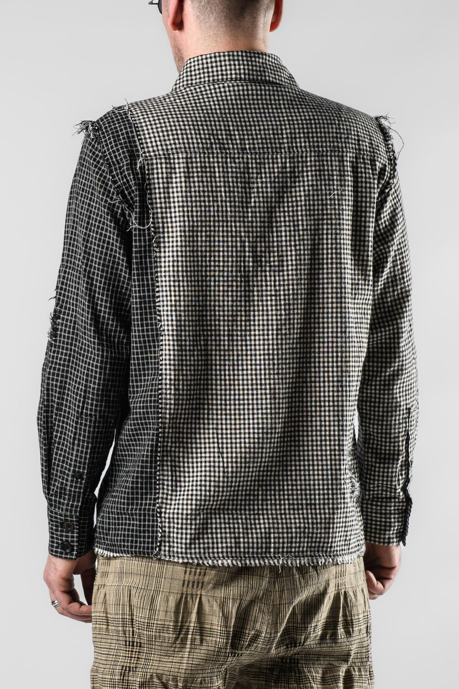 Archivio J.M. Ribot Avis N. Distress Patch Checks Shirt Size US M / EU 48-50 / 2 - 3 Thumbnail