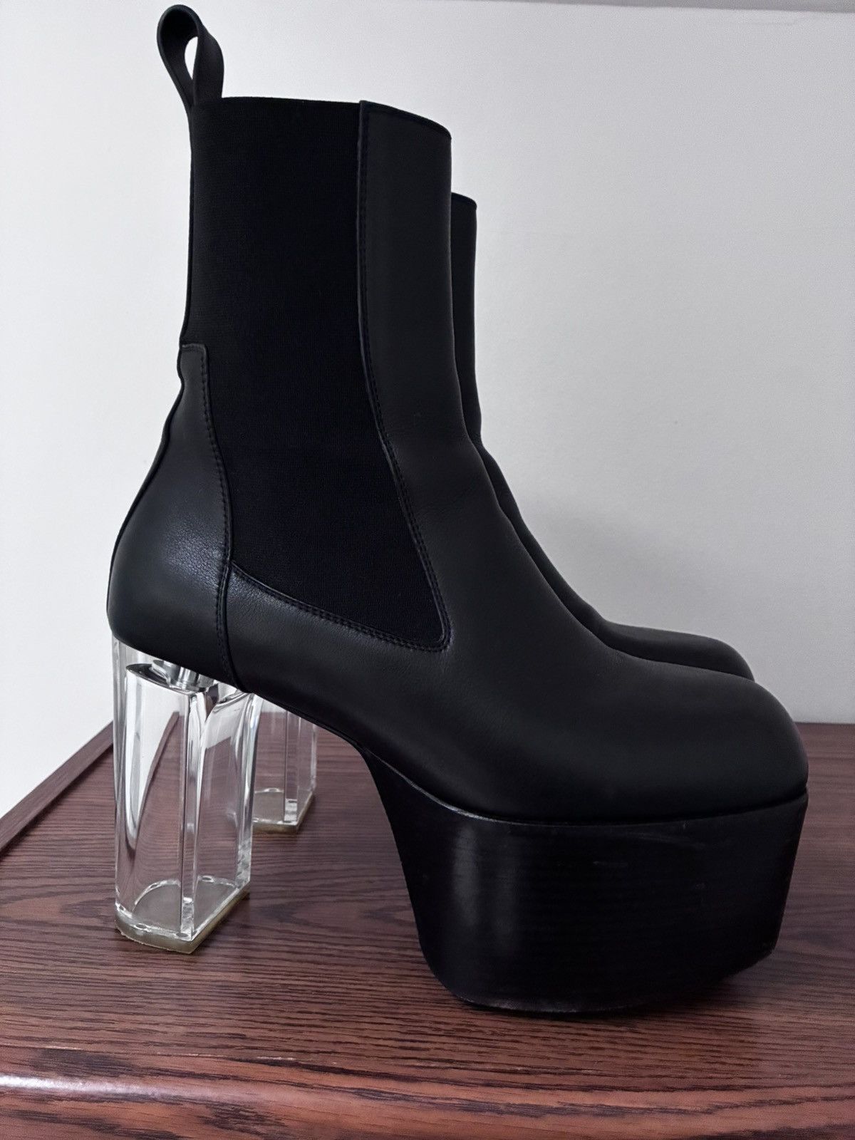 Rick Owens Rick Owens Kiss Boots 42 / Eggplant Beveled Platforms
