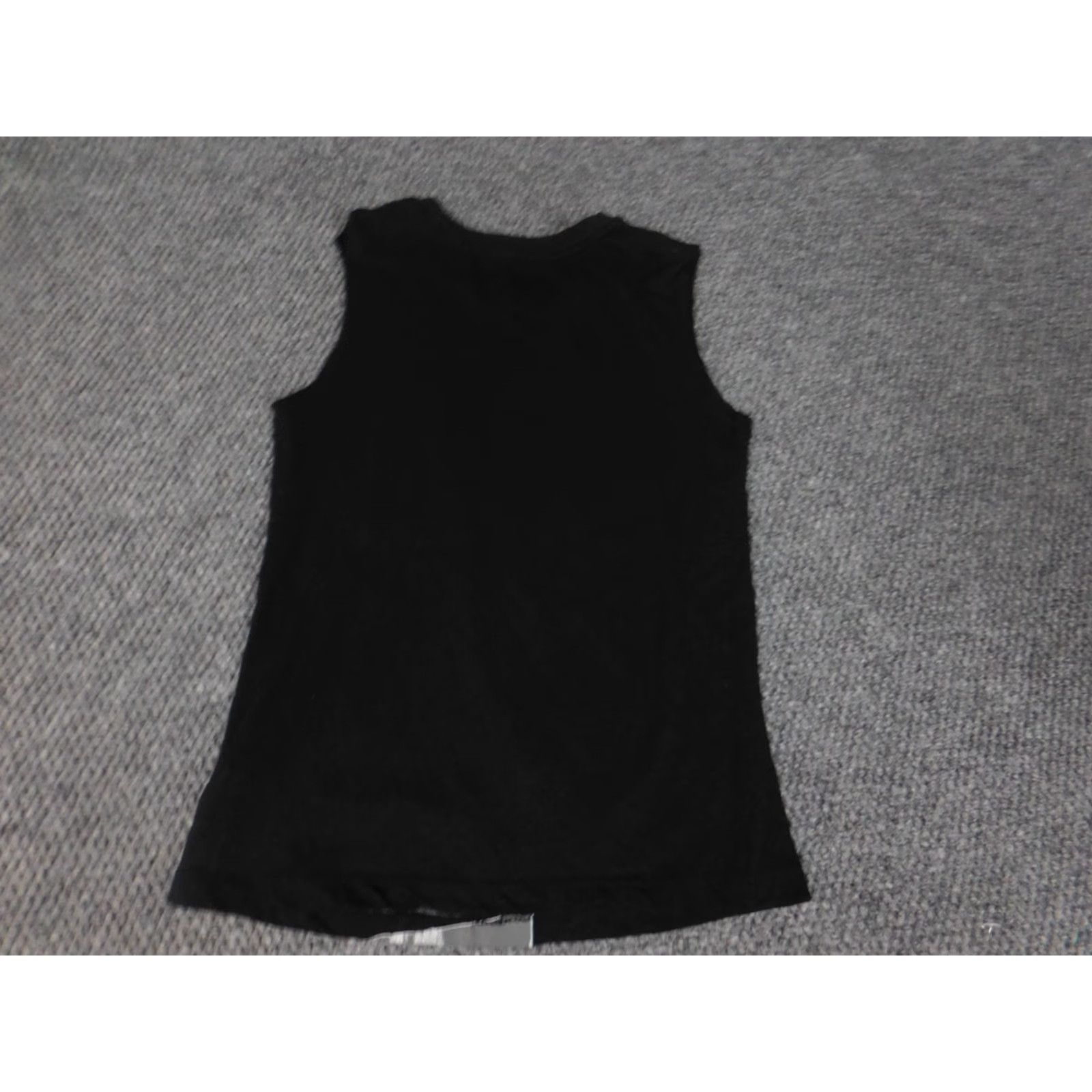Vintage Aero Blouse XS Women Black Solid Crew Neck Sleeveless Cotton Modal Rayon Stretch Casual Shirt Ladies, Xs, Black, Classic, Basic, Vintage: No Size XS / US 0-2 / IT 36-38 - 6 Thumbnail