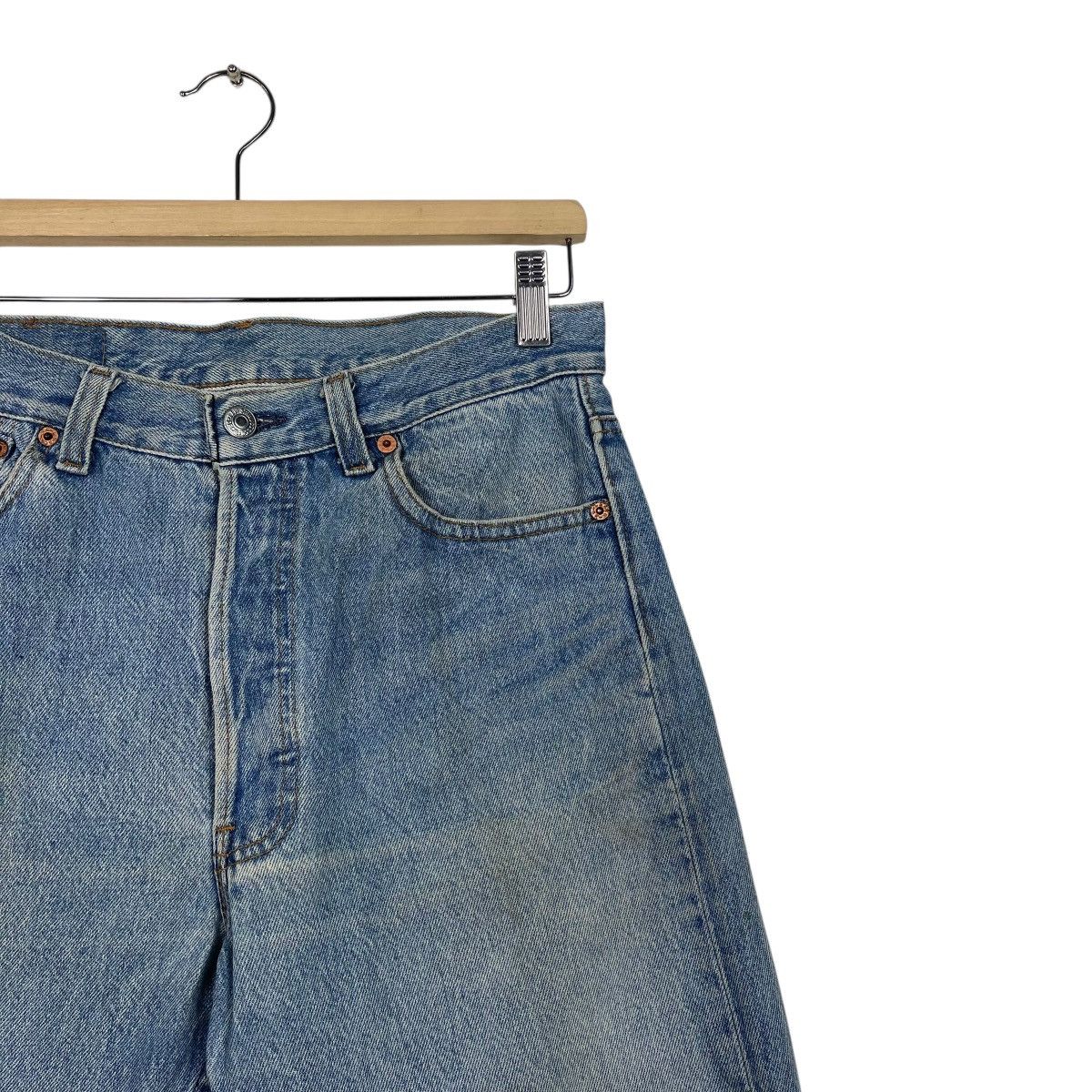Levi's Vintage 90s Levis 501xx Button Fly Distressed Denim W31 Size US 31 - 5 Thumbnail