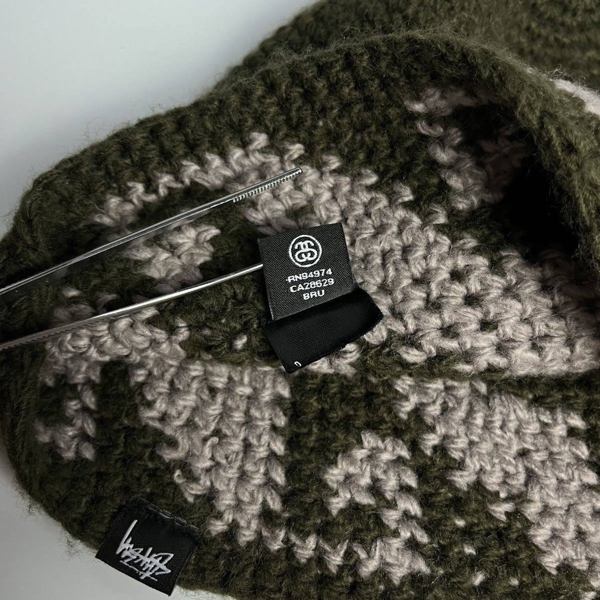 Stussy Stussy Waves Knit Bucket Hat - Olive Size ONE SIZE - 8 Thumbnail