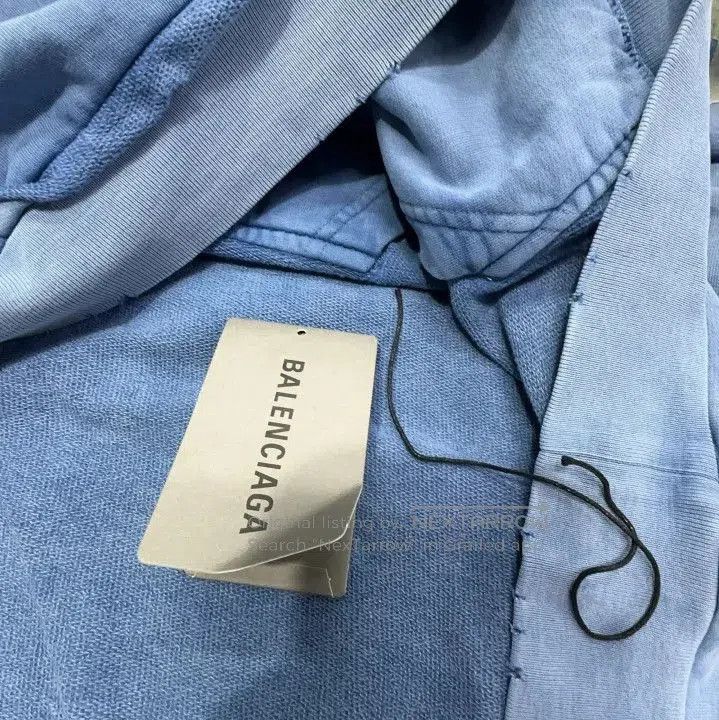 Balenciaga Balenciaga SS24 Distressed Logo Hoodie for All. Size US M / EU 48-50 / 2 - 6 Thumbnail