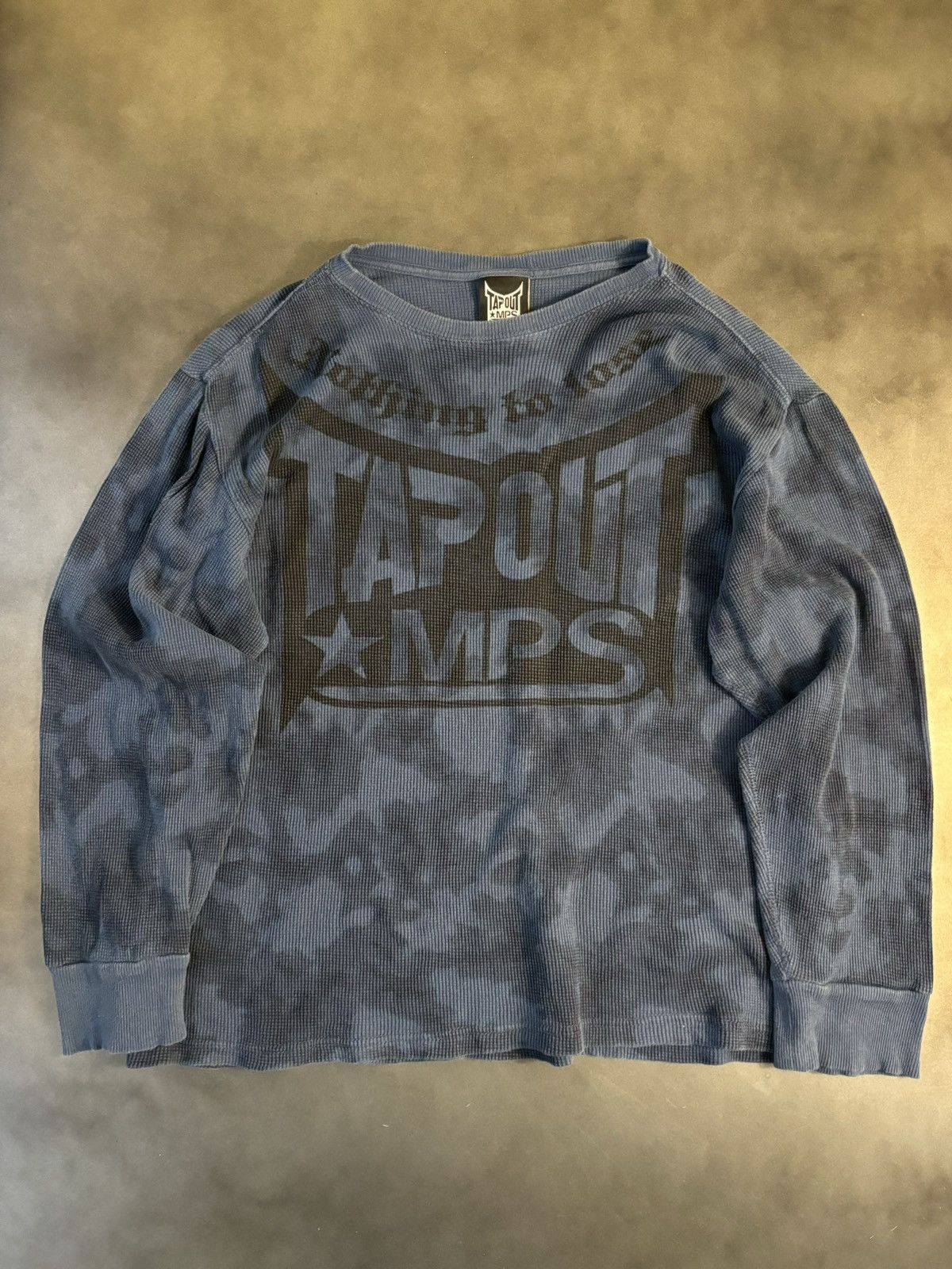 Affliction × Tapout × Vintage Y2K Vintage Tapout MPS Thermal Tie Over Dye Cropped Waffle Size US S / EU 44-46 / 1 - 1 Thumbnail