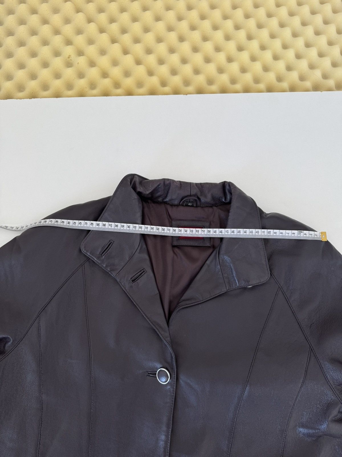 Genuine Leather × Vintage Vintage Purple Leather Jacket Coat Avant Garde Opium Washed Size L / US 10 / IT 46 - 19 Thumbnail