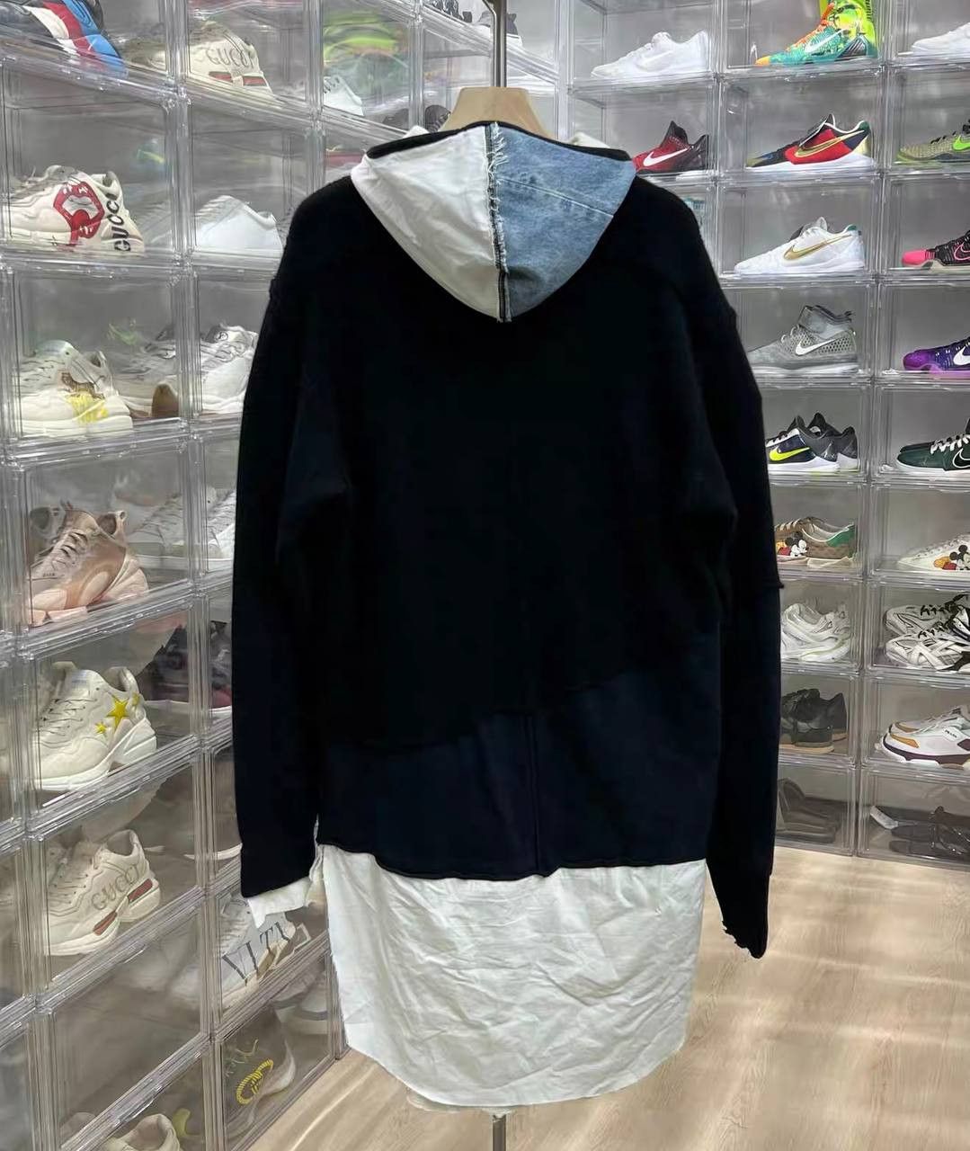 Greg Lauren Greg Lauren denim and wool patchwork sweatshirt Size US M / EU 48-50 / 2 - 2 Thumbnail