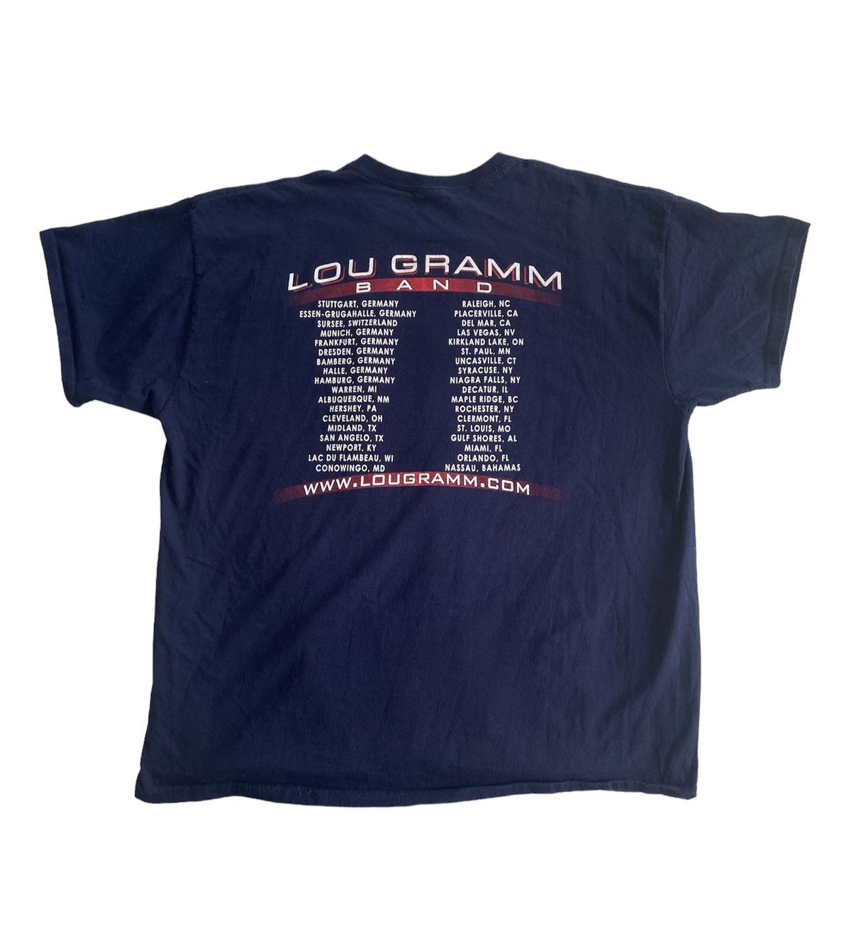 Band Tees × Vintage Vintage Rare Streetwear 2000s Lou Gramm Band Tee XXXL Size US XXL / EU 58 / 5 - 2 Thumbnail