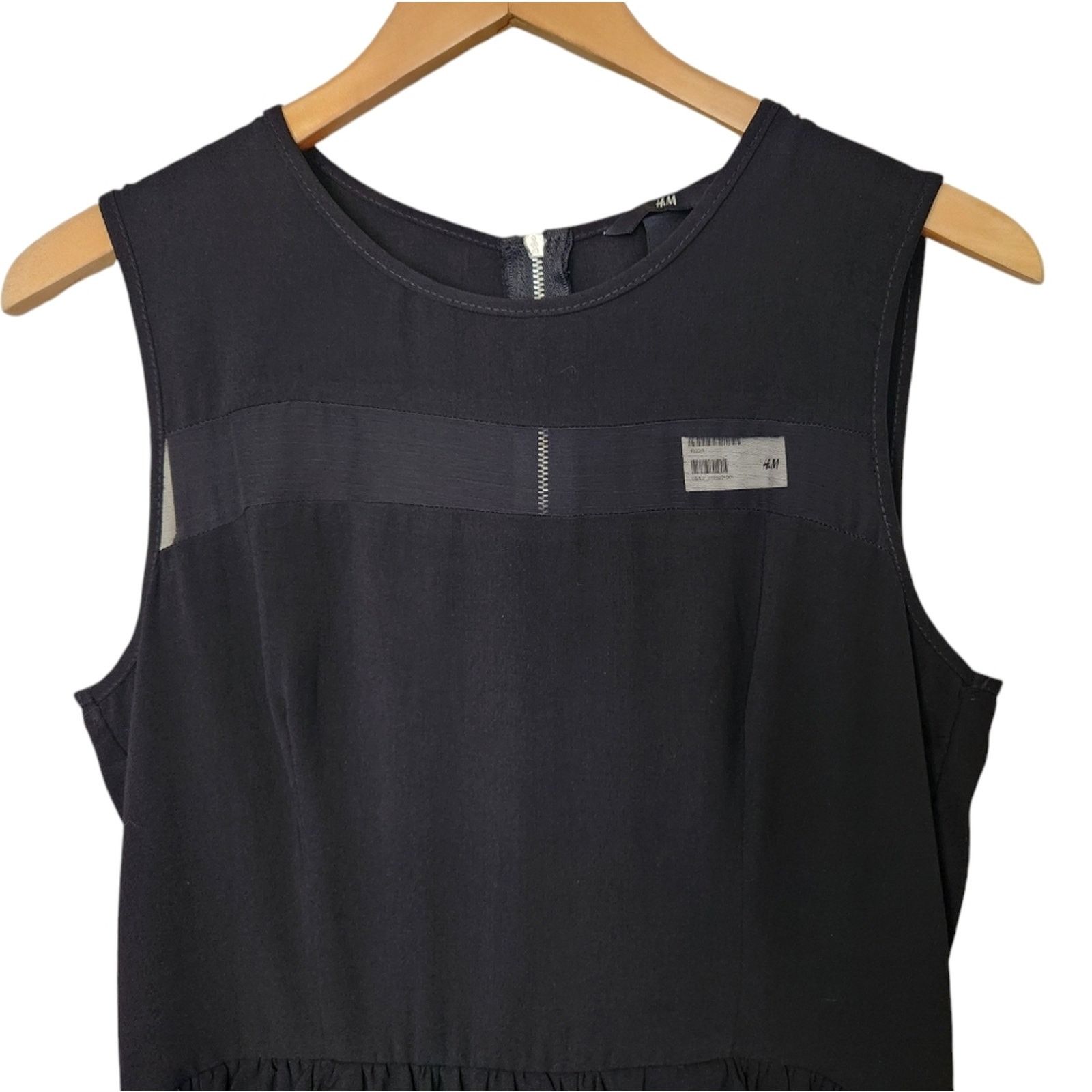 H&M NWT H&M Black Peplum Mini Dress 12 Size XL / US 12-14 / IT 48-50 - 4 Thumbnail