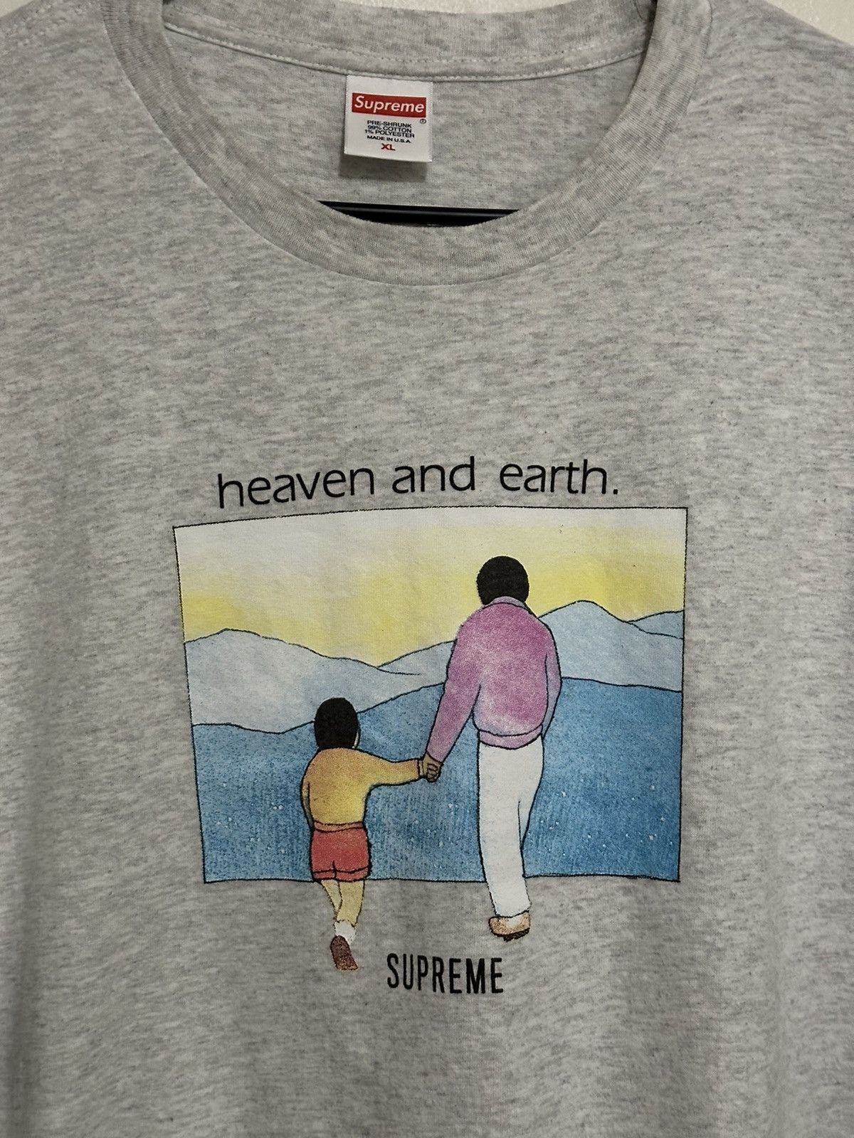 Supreme Supreme Heaven And Earth Tee Size US XL / EU 56 / 4 - 2 Thumbnail