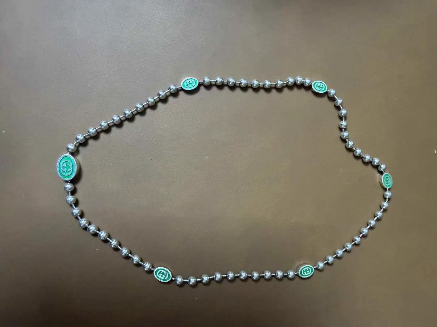 Gucci GUCCI Green 6-Bead Necklace Size ONE SIZE - 1 Thumbnail