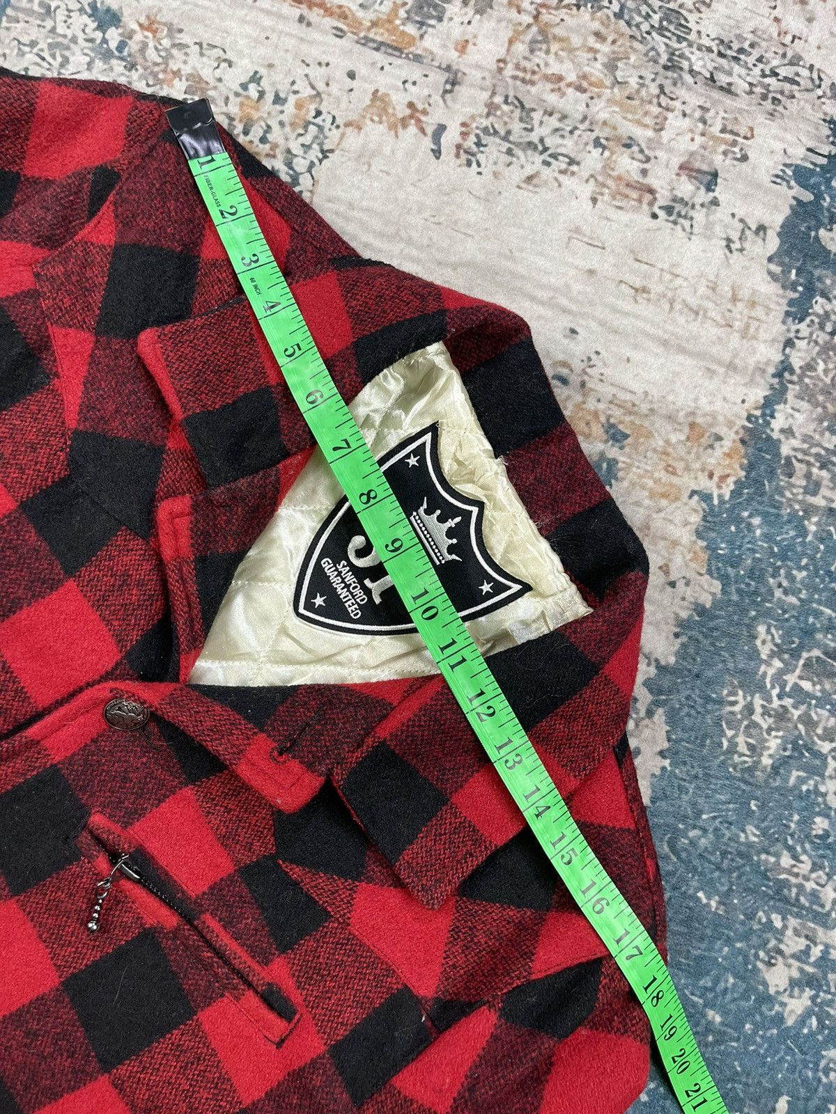 Japanese Brand SF Sanford Guaranteed Red Checkered Plaid Jacket Size US S / EU 44-46 / 1 - 11 Thumbnail