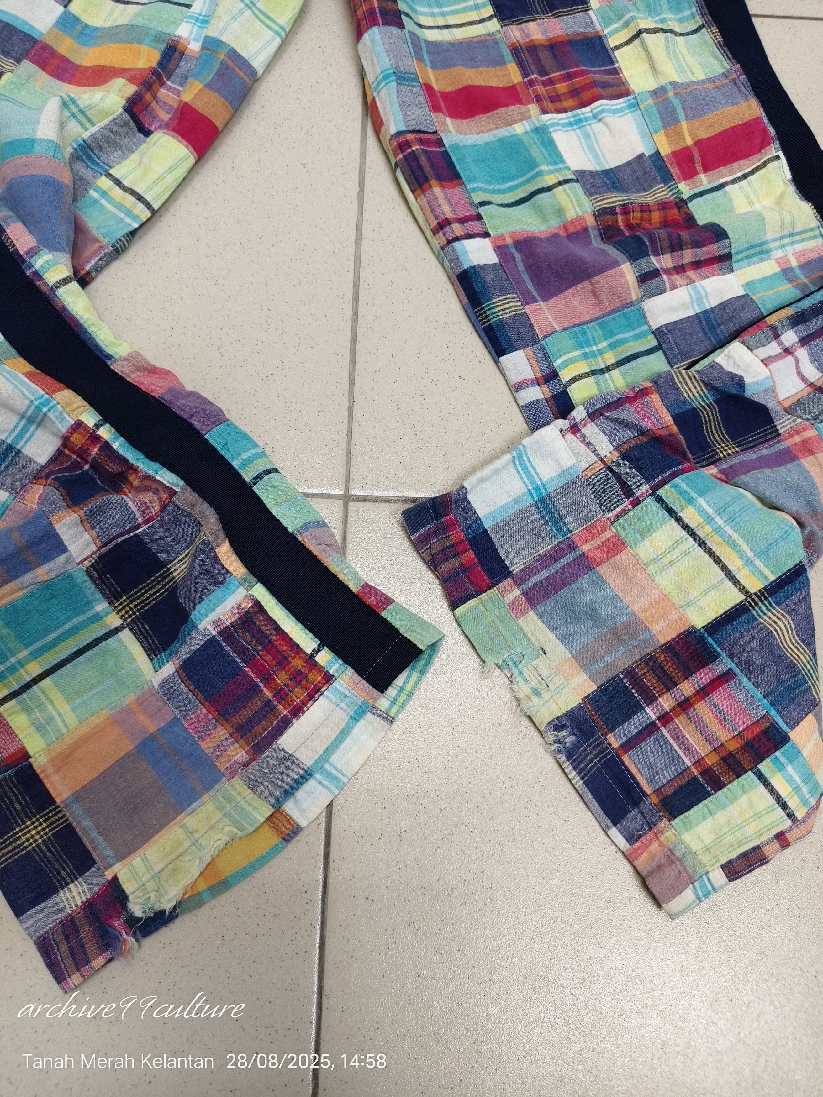 Beams Japan Vintage style patchwork trousers Beams Boy japan Size 31" - 7 Thumbnail