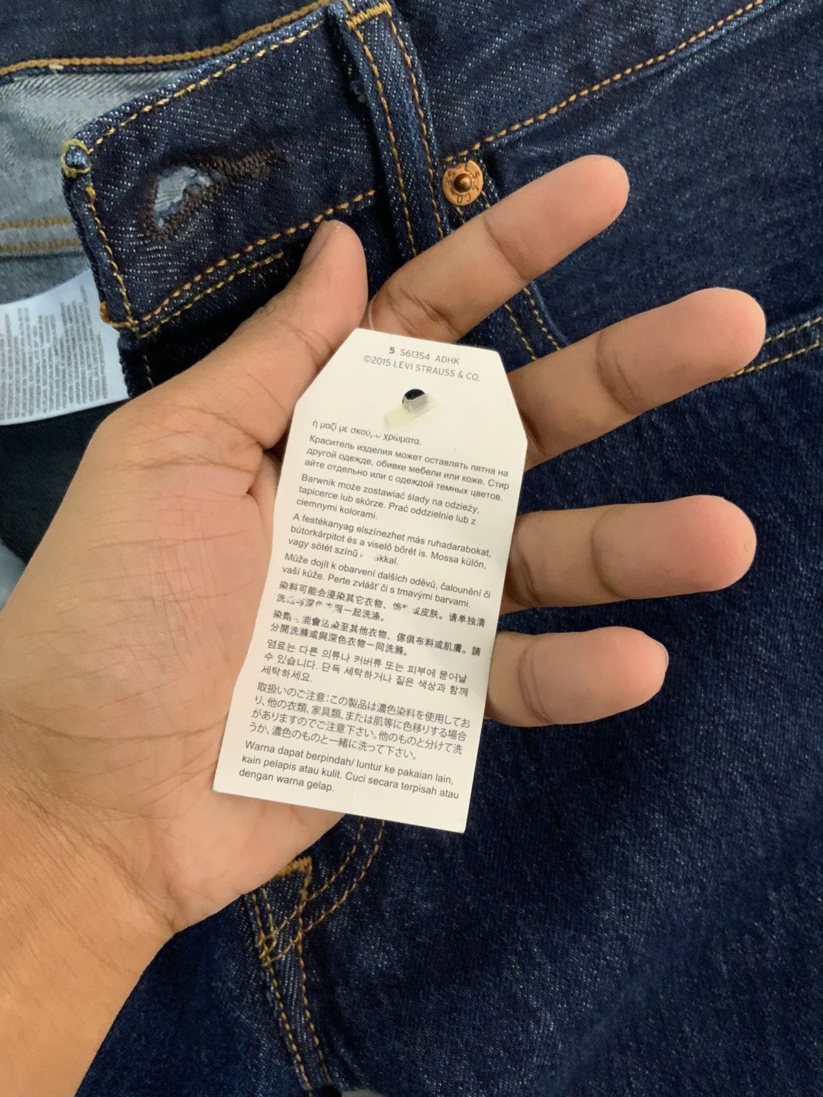 Levi's New Levis’s 501 Straight Leg Button Fly Denime Jeans Size US 30 / EU 46 - 21 Thumbnail