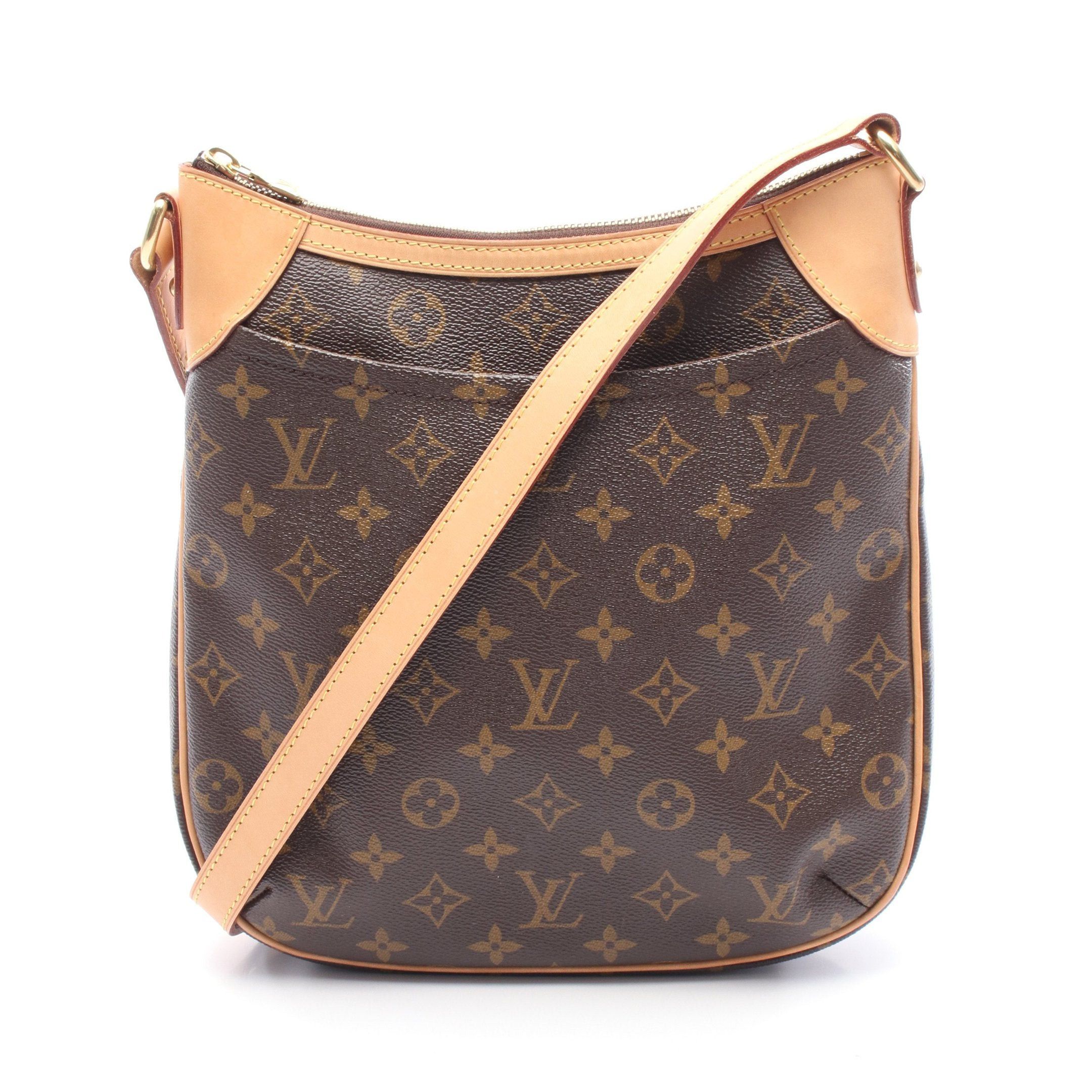 Louis Vuitton Louis Vuitton Odeon Pm Monogram Shoulder Bag Leather Brown Size ONE SIZE - 1 Thumbnail