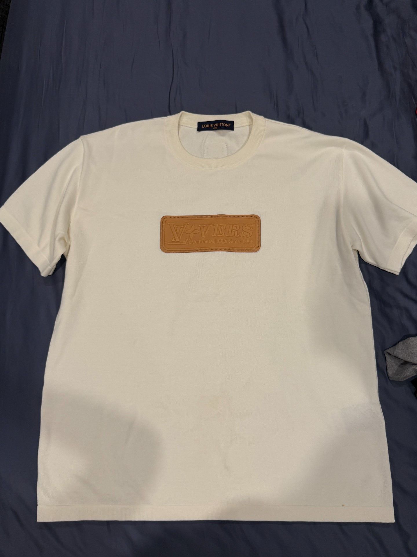 Louis Vuitton Louis Vuitton 25 Leather Patch Knit T-shirt Size US XL / EU 56 / 4 - 1 Thumbnail