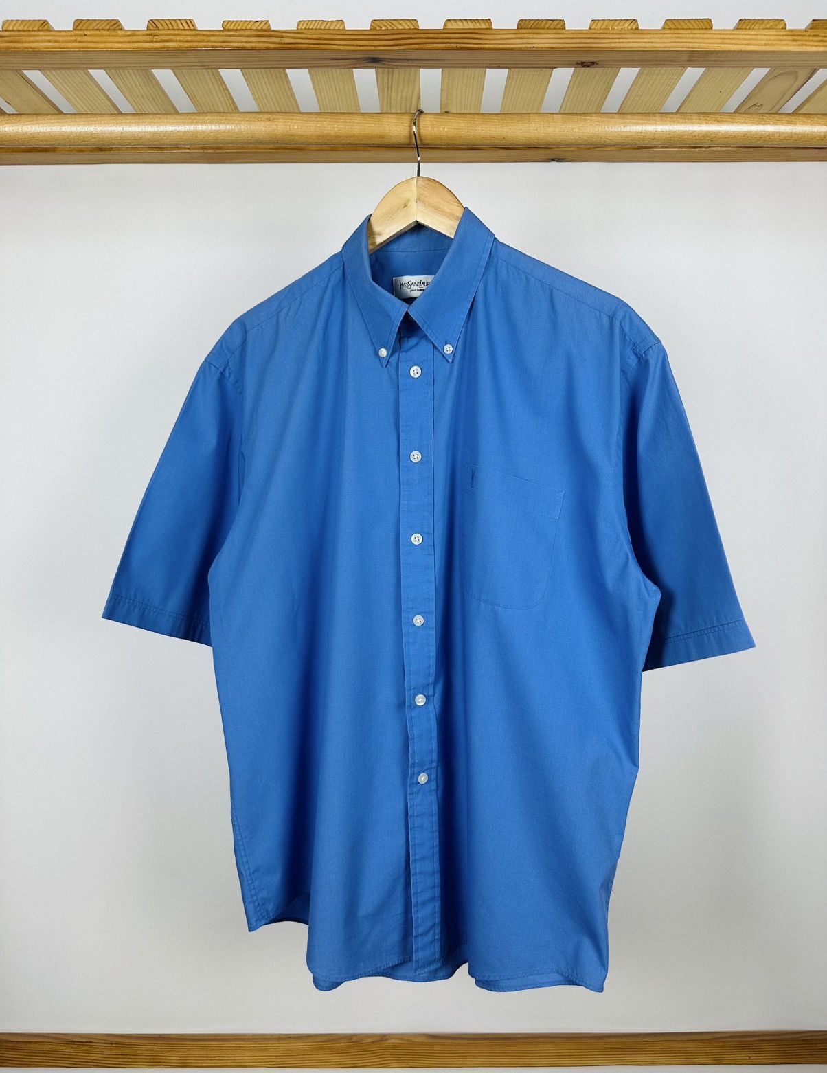 Yves Saint Laurent Vintage Yves Saint Laurent Short Sleeve Shirt Size XL Size US XL / EU 56 / 4 - 1 Thumbnail