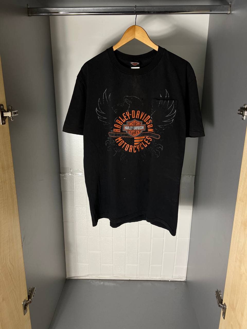 Harley Davidson VINTAGE HARLEY DAVIDSON MOTORCYCLE RETRO NASCAR Y2K 90s USA Size US XL / EU 56 / 4 - 2 Thumbnail