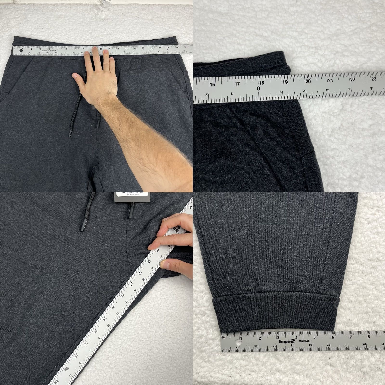 Vintage NWT Public Rec Weekend Jogger Men 40x30 French Terry Cotton Heather Charcoal Pants Size US 40 / EU 56 - 8 Thumbnail