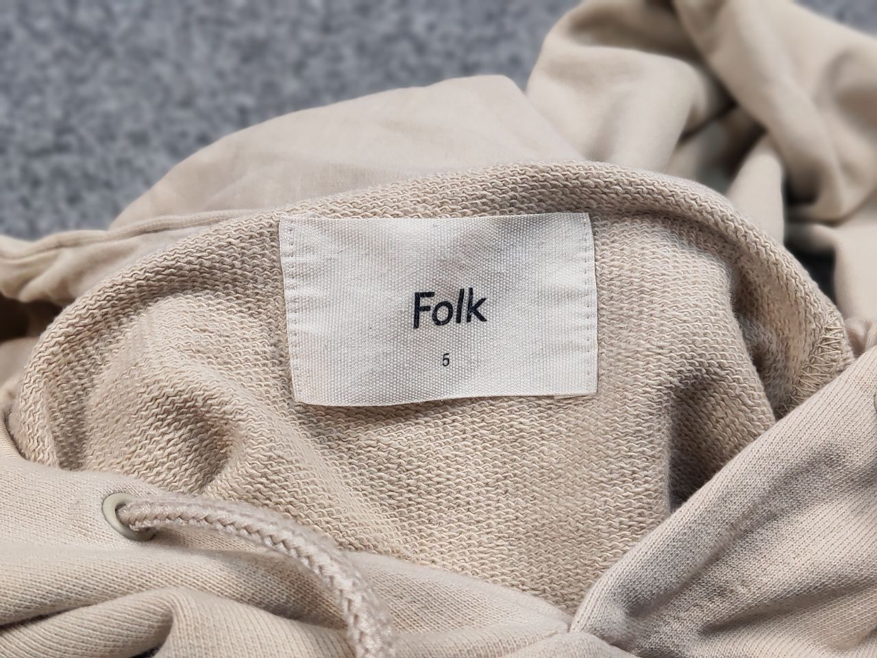 Folk Folk Design Cotton Beige Light Hoodie Size US XL / EU 56 / 4 - 14 Thumbnail