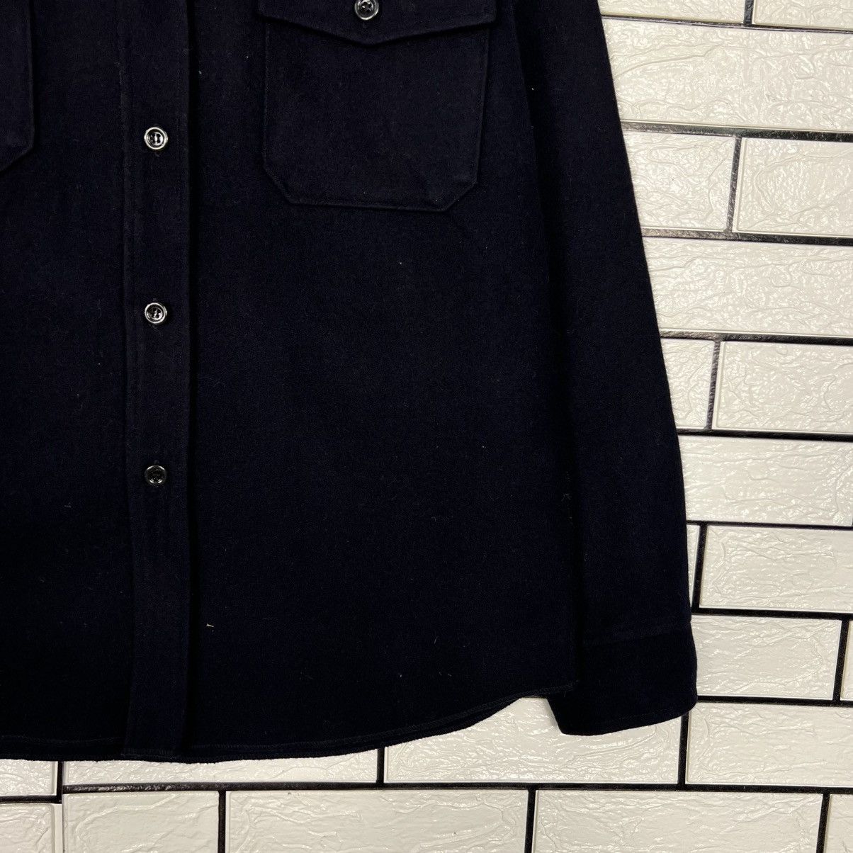Japanese Brand CORISCO Double Pocket Wool Flannel Jacket #4125-C187 Size US L / EU 52-54 / 3 - 6 Thumbnail