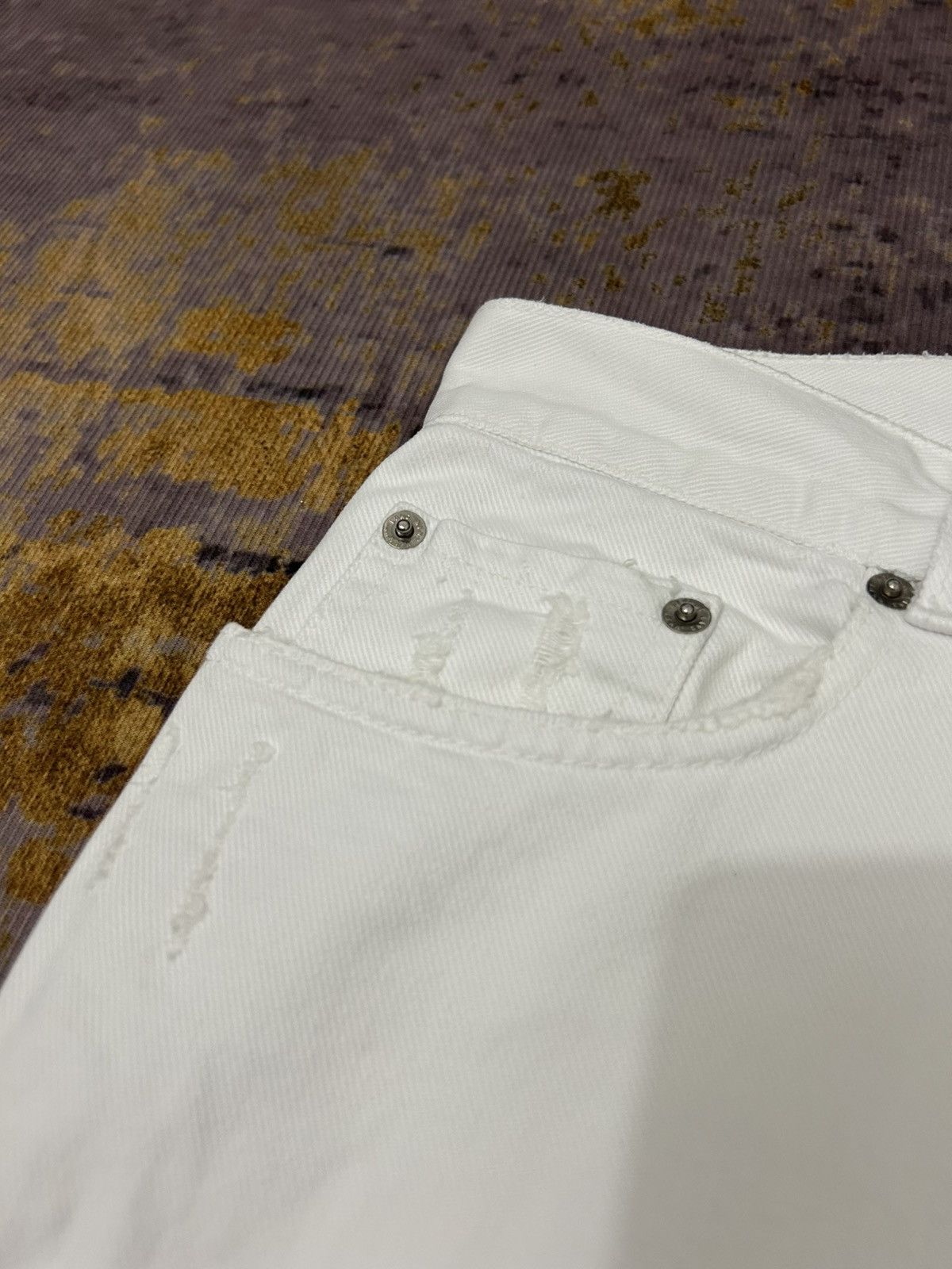 Helmut Lang Helmut Lang White Vintage Broken Denim Size US 32 / EU 48 - 7 Thumbnail