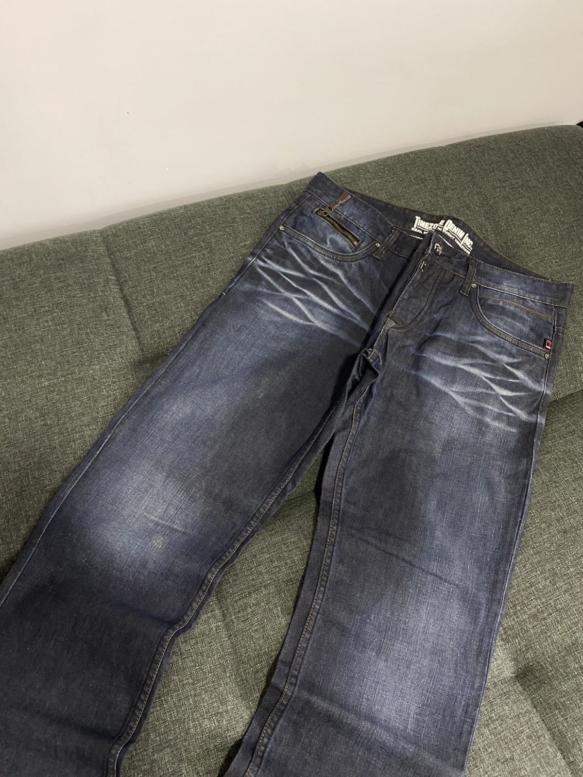 If Six Was Nine Vintage Flared Washed Faded Jeans Japanese Y2K Wide Baggy Size US 34 / EU 50 - 3 Thumbnail