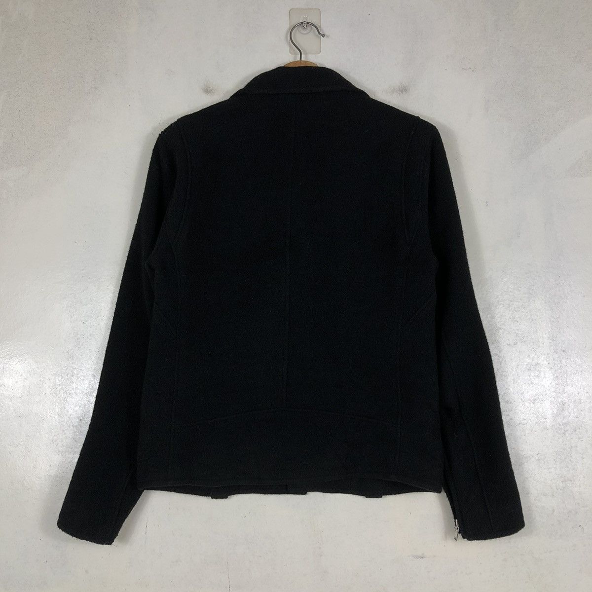 Japanese Brand 📌CROPPED WOOL BIKER JACKET BEAUTY & YOUTH DOUBLE COLLAR Size US S / EU 44-46 / 1 - 10 Thumbnail