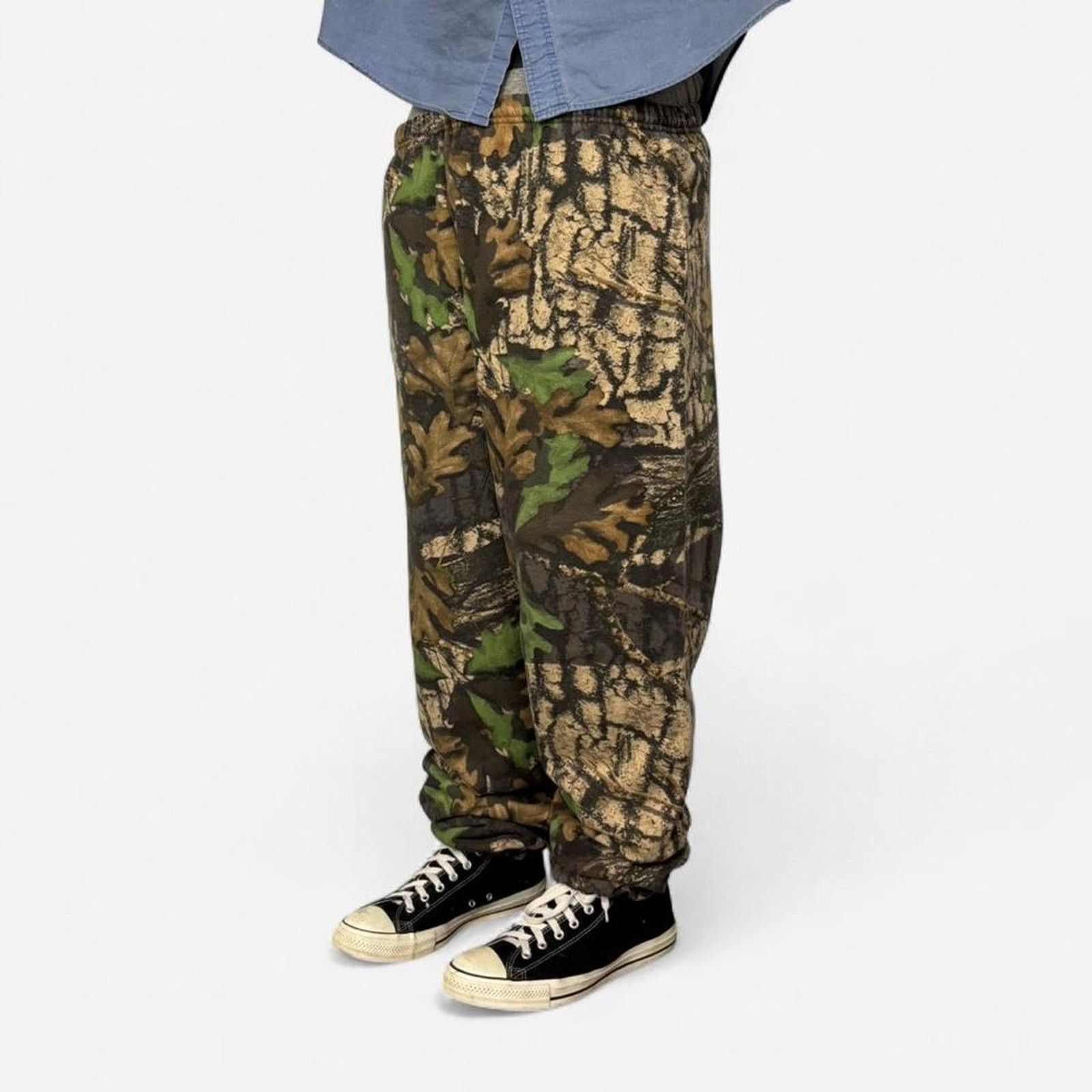 Vintage 90s Baggy Camo Sweatpants Size US 38 / EU 54 - 2 Thumbnail