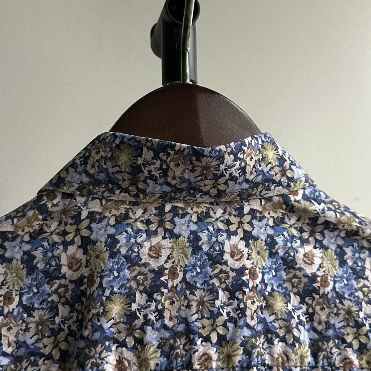 Eton ETON Allover Floral Slim Shirt Size M Size US M / EU 48-50 / 2 - 11 Thumbnail