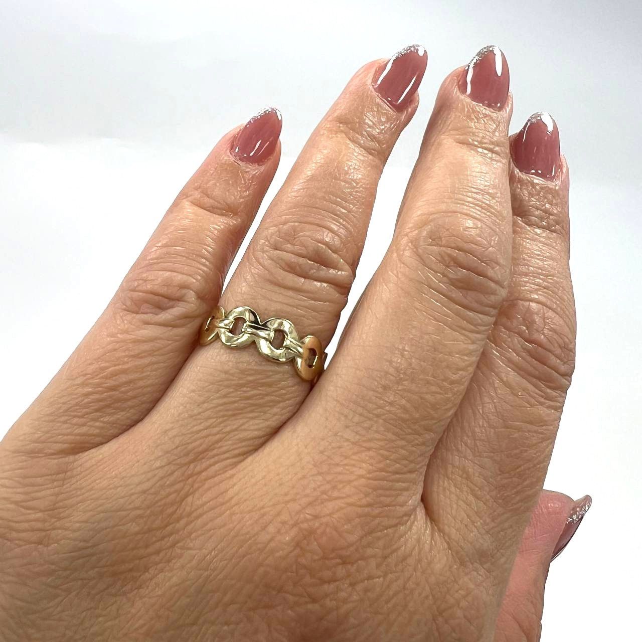 Other 14K yellow gold ring with a delicate and elegant design Size ONE SIZE - 10 Thumbnail
