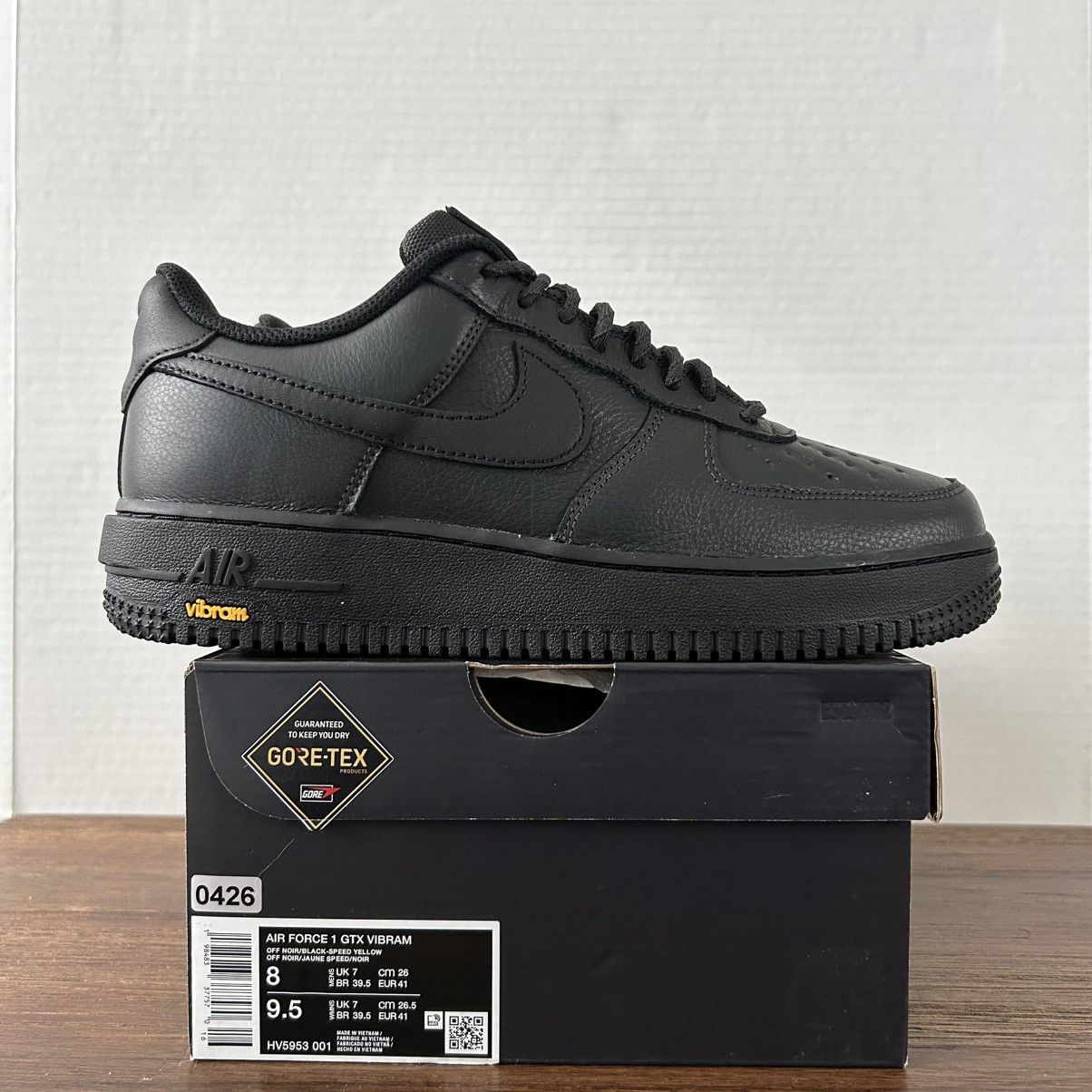 Nike Nike Air Force 1 GTX Vibram Triple Black Non-Slip M8/W9.5 Size US 8 / EU 41 - 1 Thumbnail