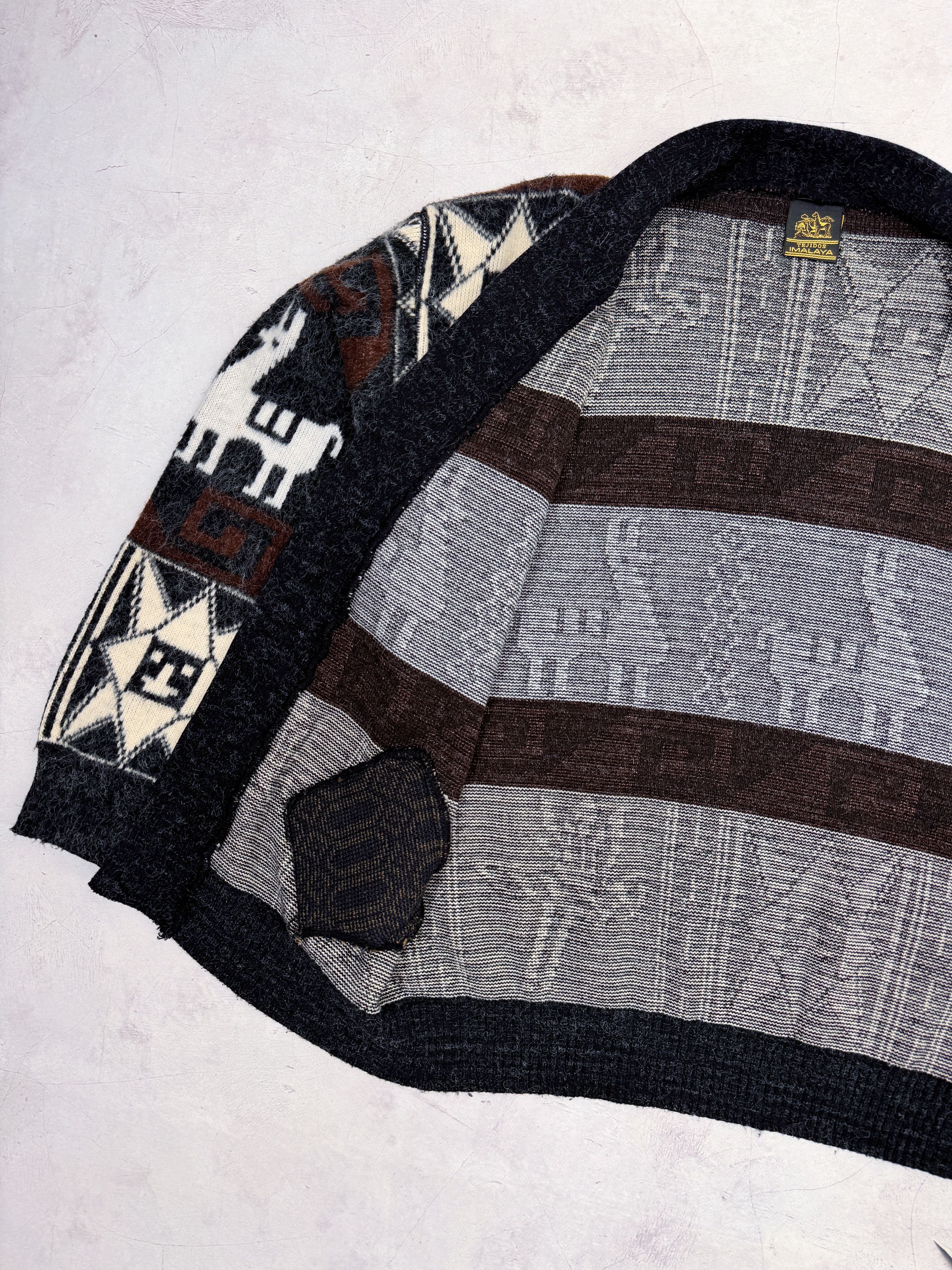 Vintage Vintage Tejidos Imalaya Mohair Cardigan Lama Aztec Wool Size US M / EU 48-50 / 2 - 8 Thumbnail