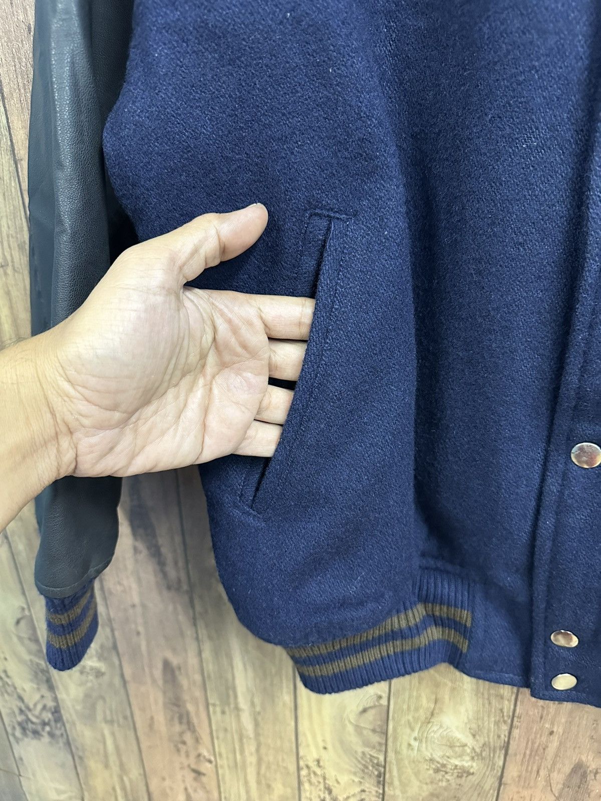 Vintage Vintage SFD Wool Varsity Flight Jacket Z19 Size US L / EU 52-54 / 3 - 5 Thumbnail