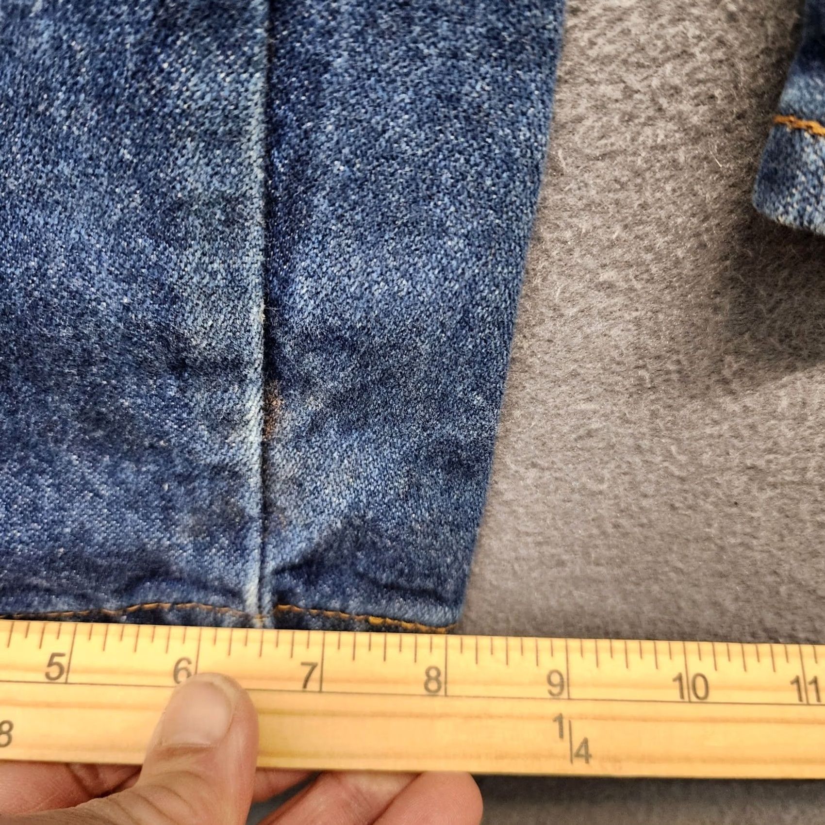Wrangler VINTAGE Wrangler Jeans Mens 31x33 Blue Slim Cotton Western 936PWD Tagged 32x34 Size US 31 - 7 Thumbnail