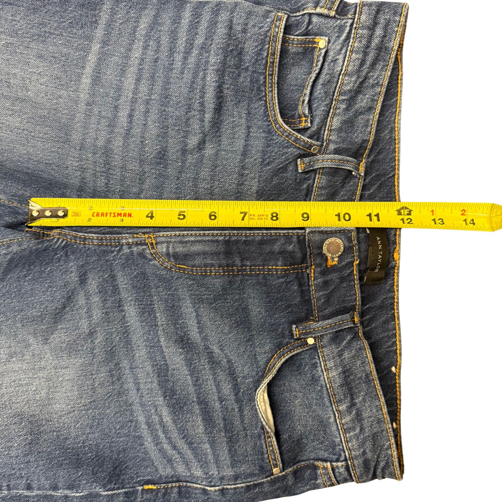 Ann Taylor Ann Taylor The Straight Mid Rise Jeans WIth Raw Hems | 2 Size 26" / US 2 / IT 38 - 6 Thumbnail