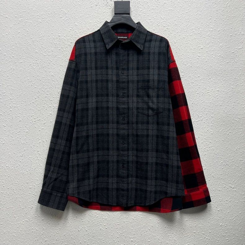 Balenciaga Balenciaga Check Flannel Long Sleeve Shirt - dmc Size US XS / EU 42 / 0 - 1 Thumbnail