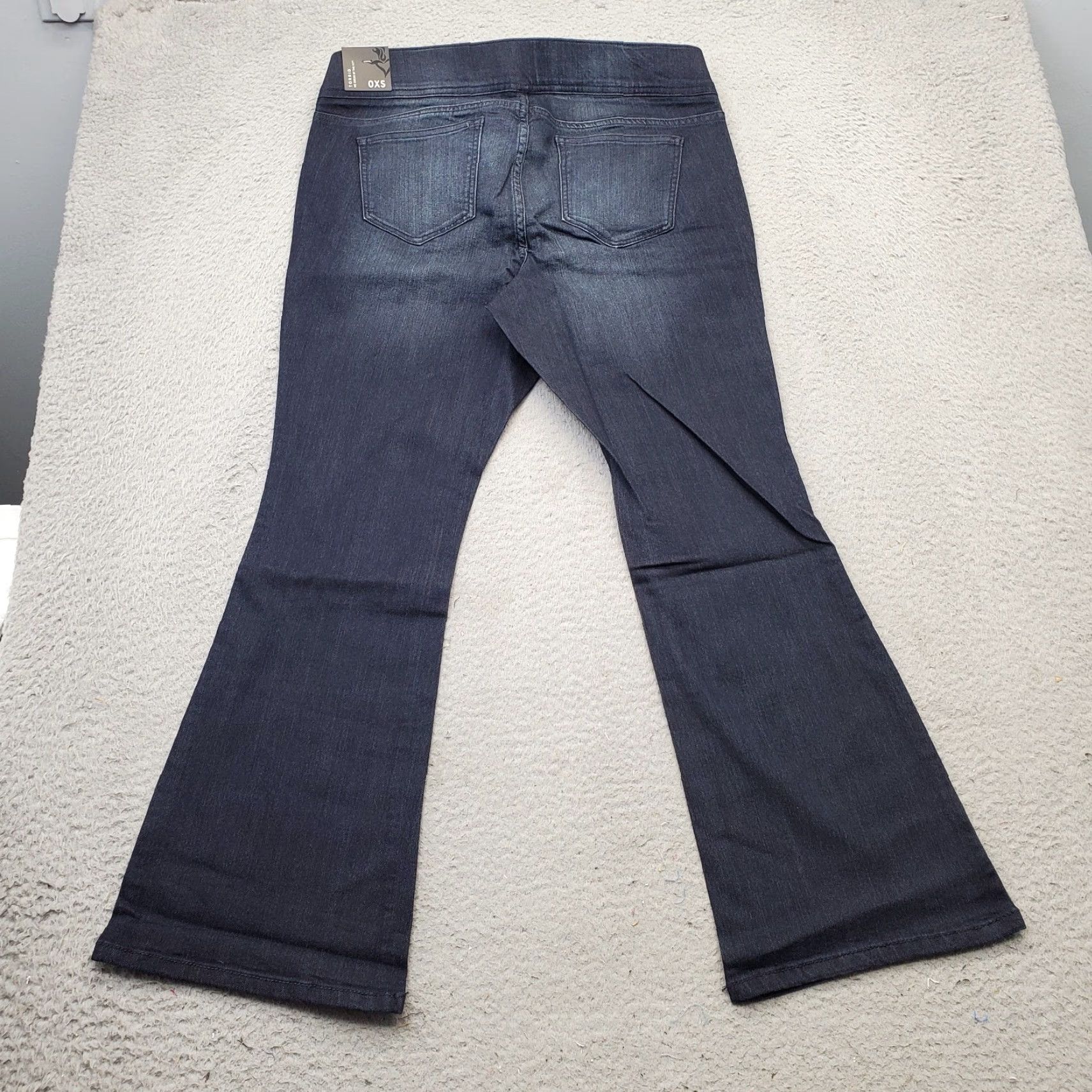 Torrid Torrid Bootcut Jeans Womens XS Blue Denim Dark Wash Pull-On Flat Front Size 26" / US 2 / IT 38 - 2 Thumbnail