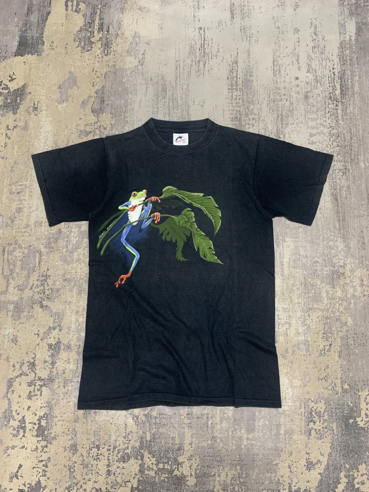 Vintage Vintage 90s Rainforest Frog T-Shirt Ken Drewke Single Stitch Size US M / EU 48-50 / 2 - 1 Thumbnail