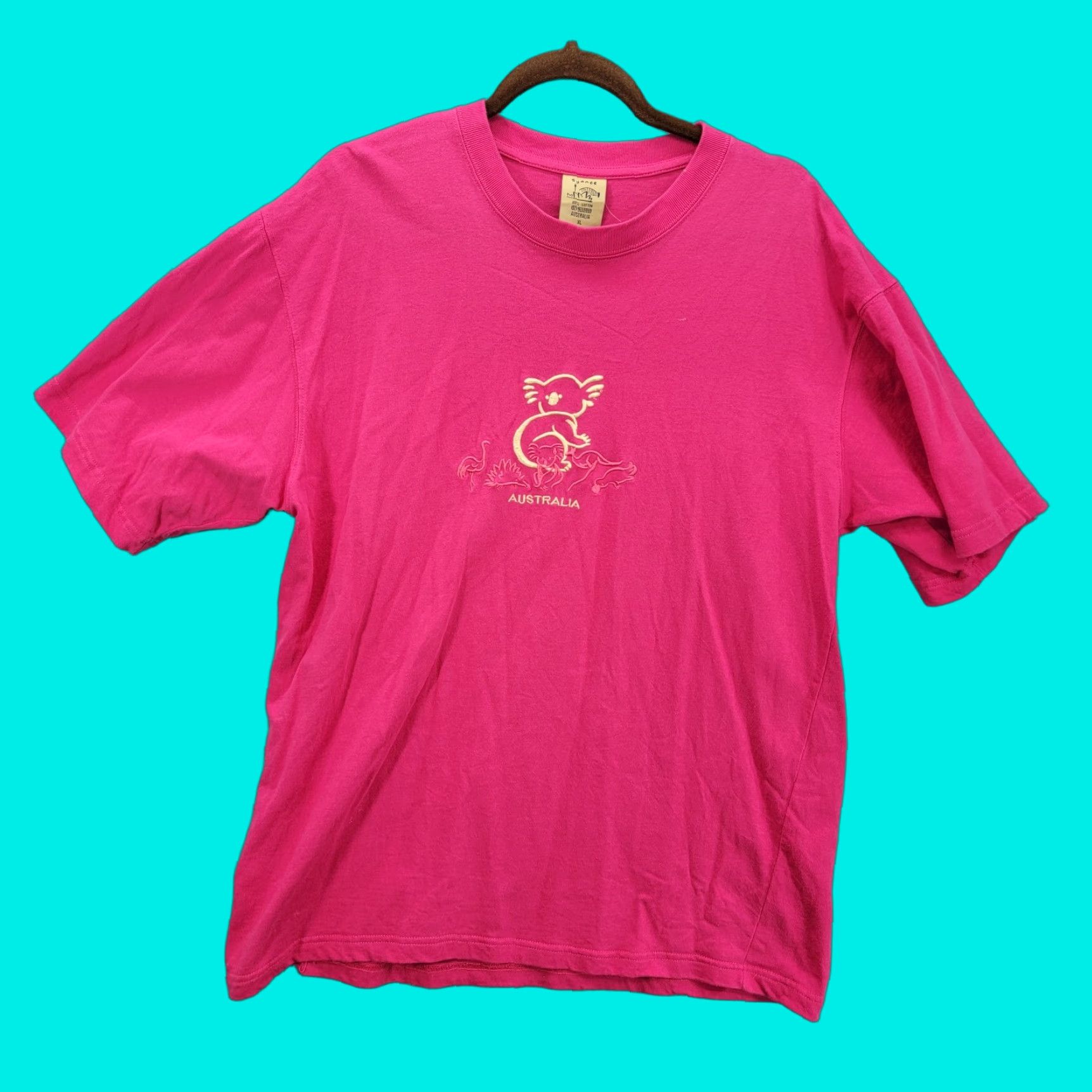 Pinko Sydnee Australia shirt Koala Australia Pink Size XL Unisex Adults T-Shirt Graphic Print 100% Cotton Regular Size US XL / EU 56 / 4 - 1 Thumbnail