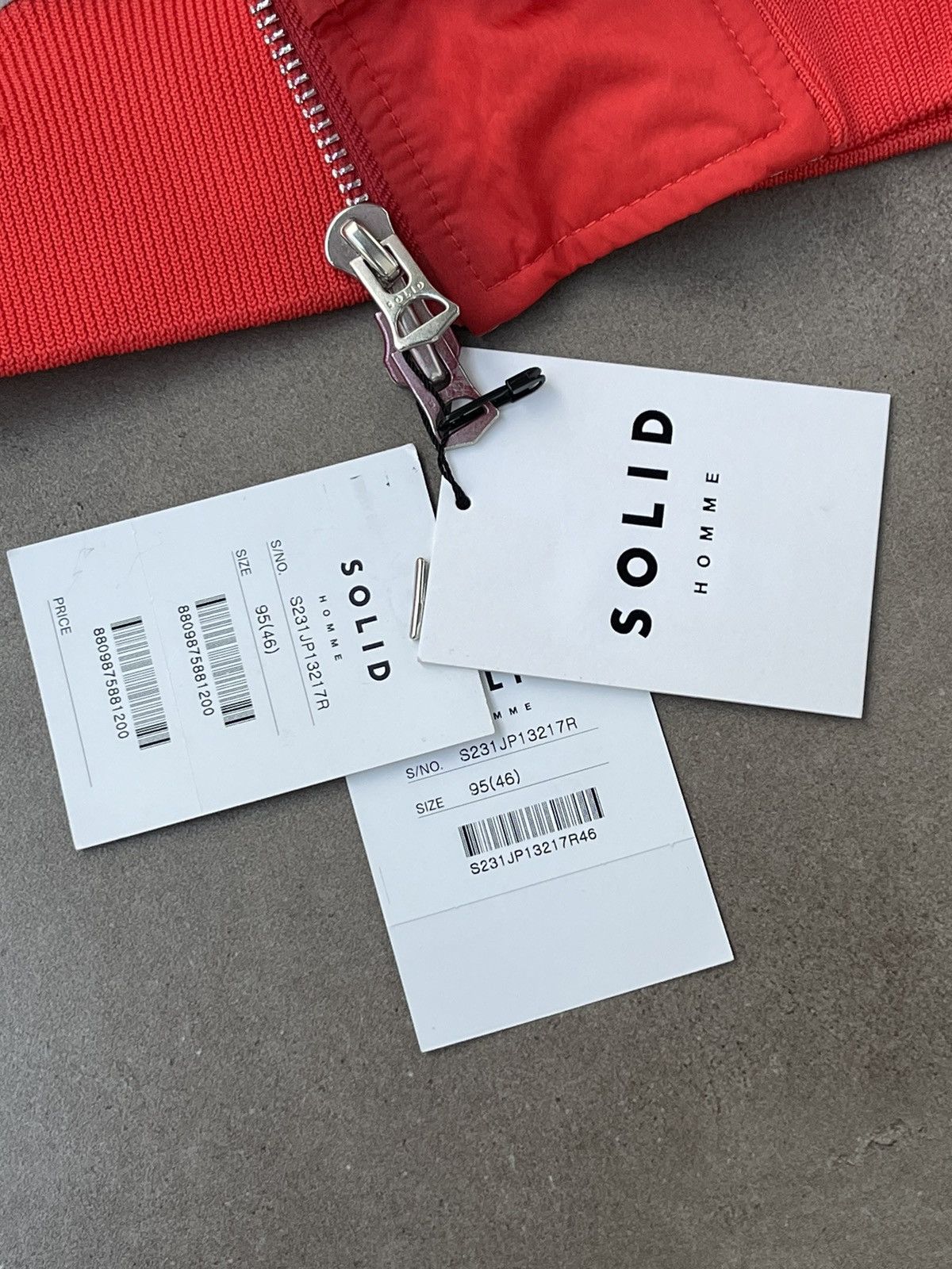 Solid Homme × Wooyoungmi !DS! SS23 Solid Homme Red Multipocket Bomber Size US M / EU 48-50 / 2 - 25 Thumbnail