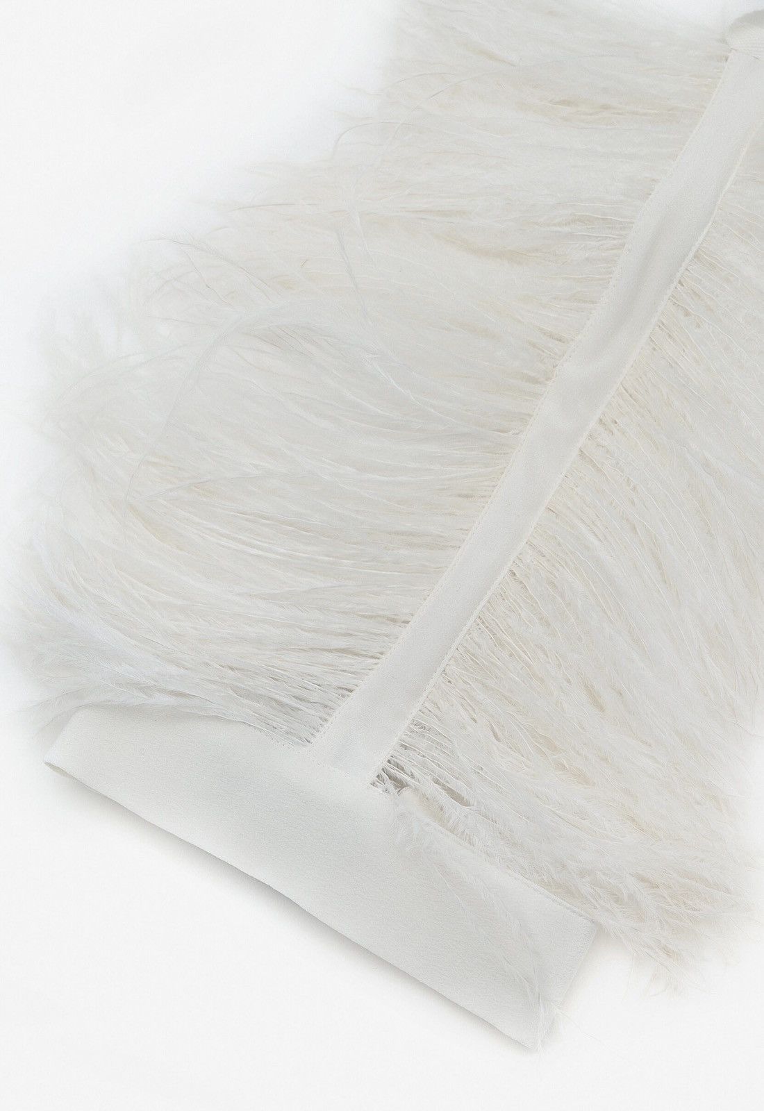 Ann Demeulemeester Ann Demeulemeester Feather Ribbon Silk Necklace Size ONE SIZE - 2 Thumbnail