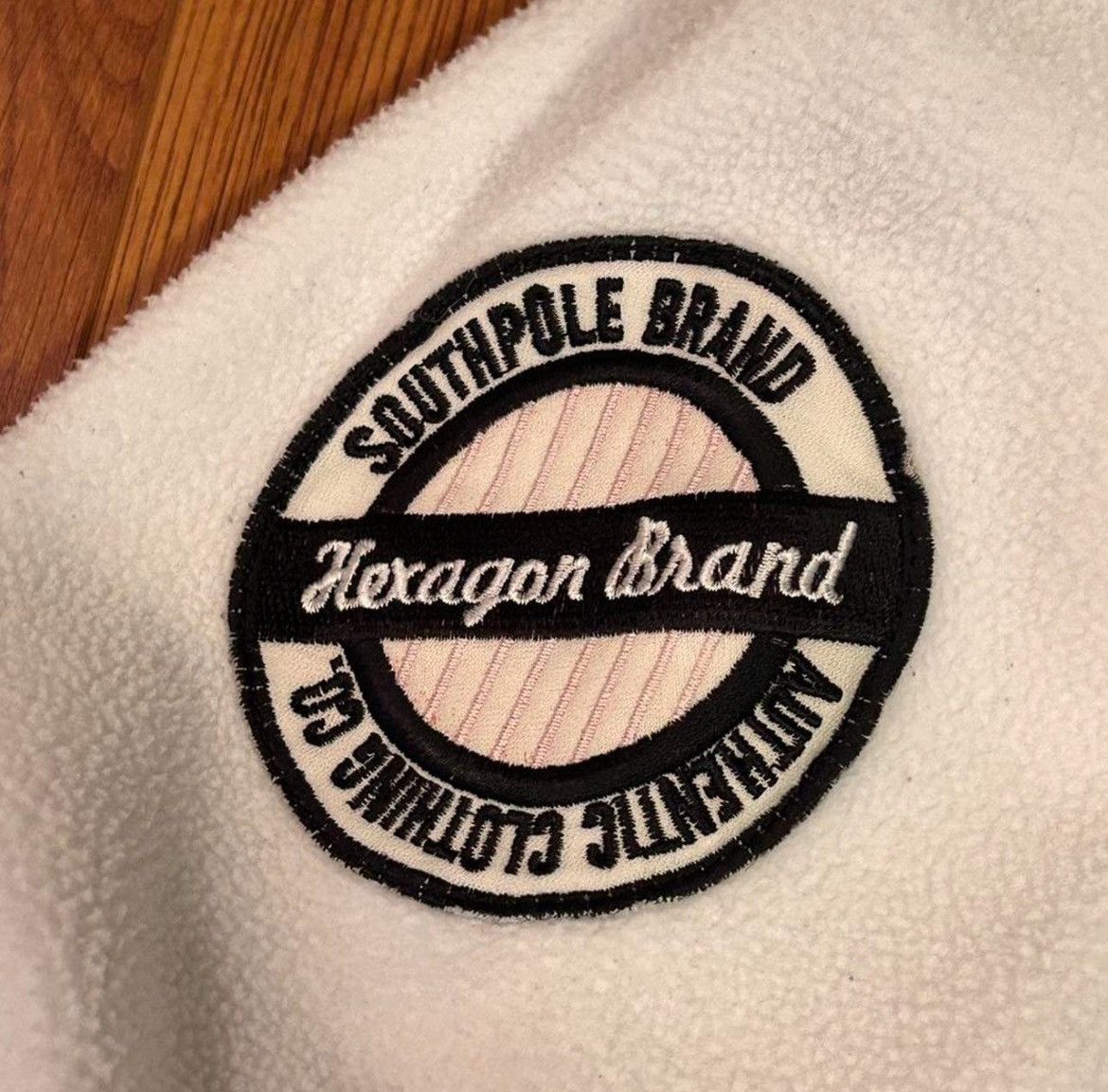 Southpole Y2K Southpole White & Gray Embroidered 1/4 Fleece Sweater Size US M / EU 48-50 / 2 - 5 Thumbnail