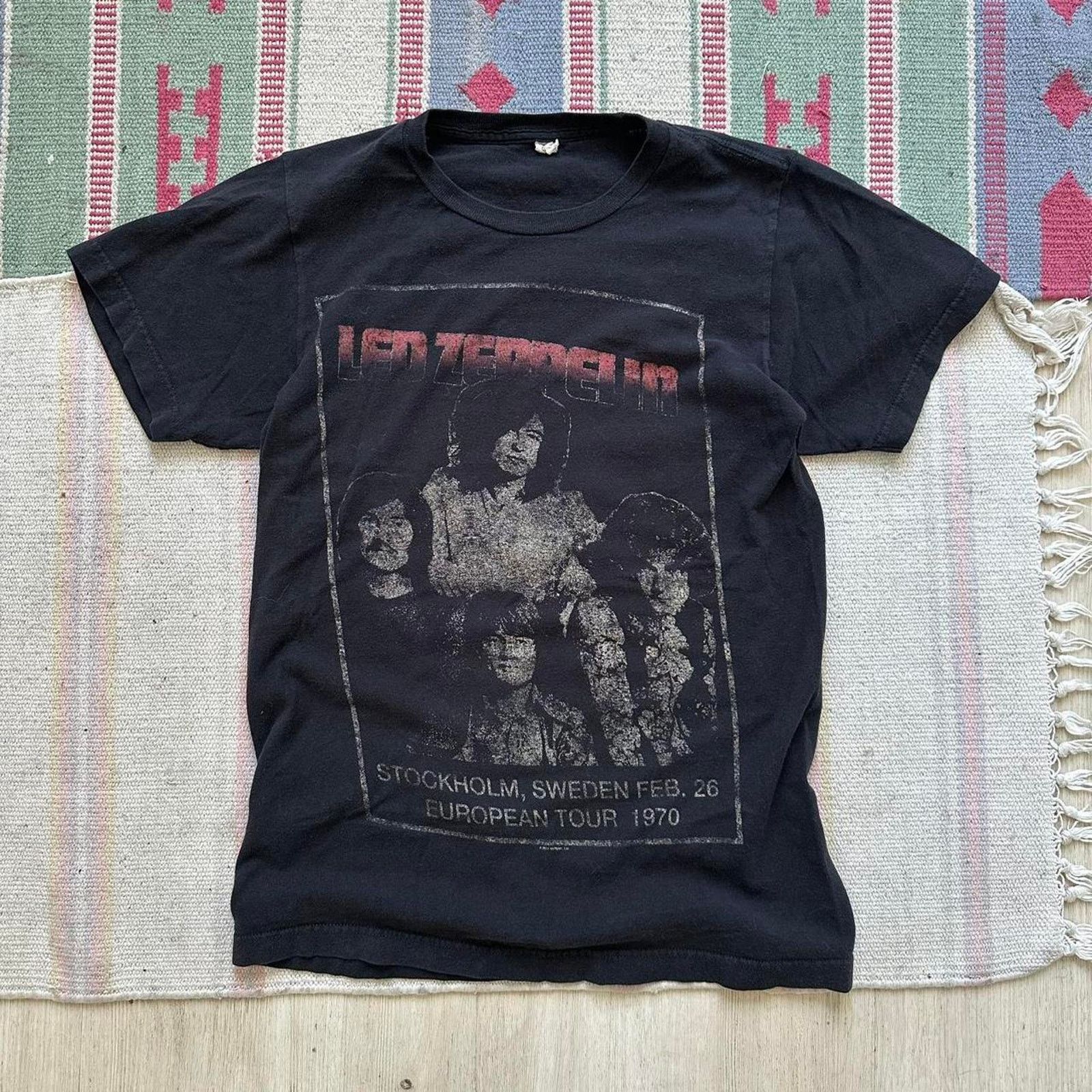 Band Tees × Vintage Vintage 00s Led Zeppelin Punk Band Tee Size US S / EU 44-46 / 1 - 4 Thumbnail