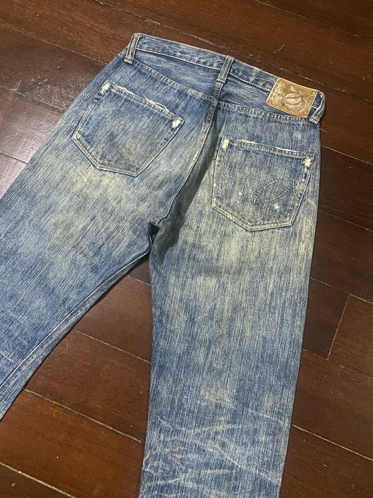 Sugar Cane Rare Sugar Cane Aloha distressed rework Selvedge Denim Size US 31 - 17 Thumbnail