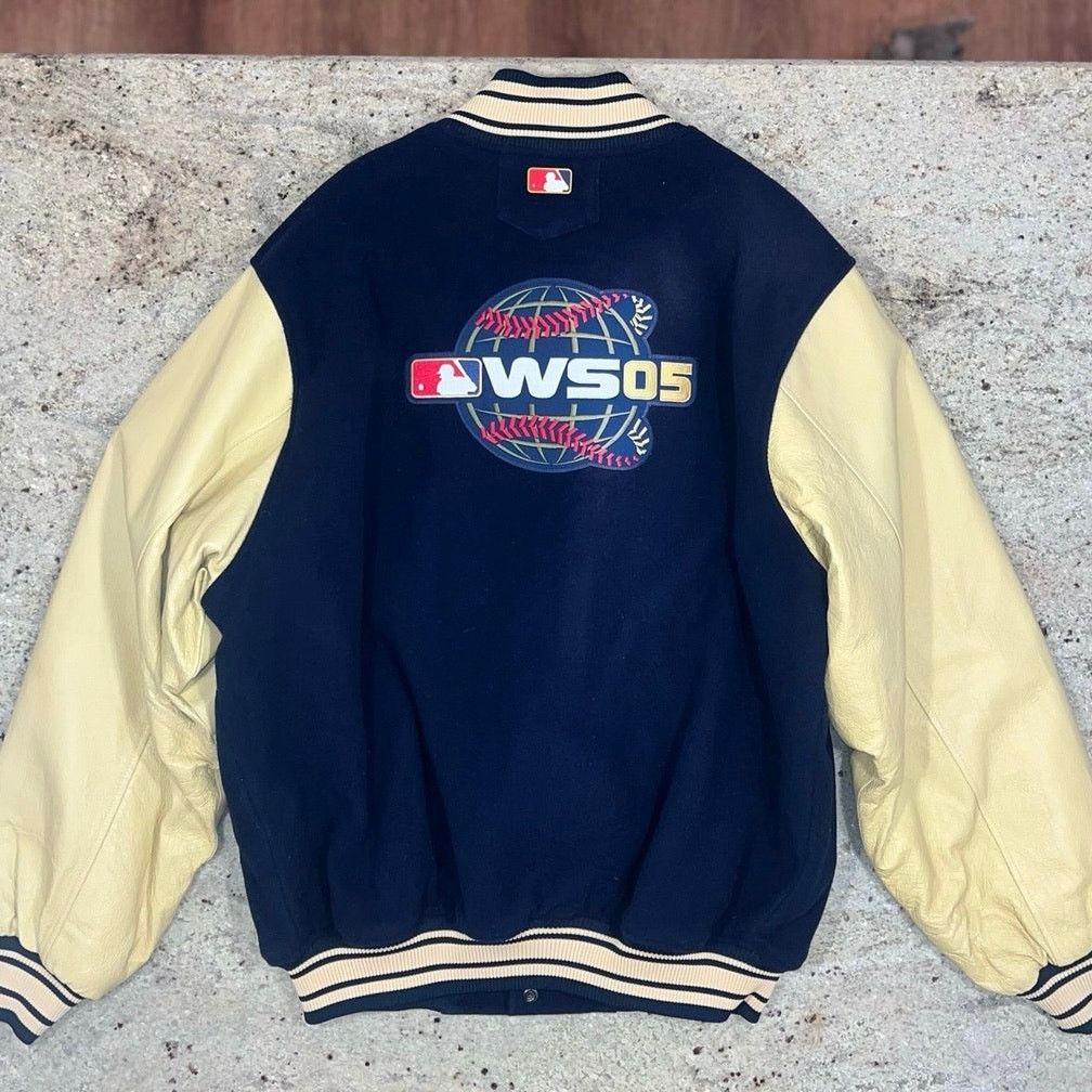 Majestic 2005 World Series Majestic Varsity Jacket Size Mens Large Size US L / EU 52-54 / 3 - 2 Thumbnail
