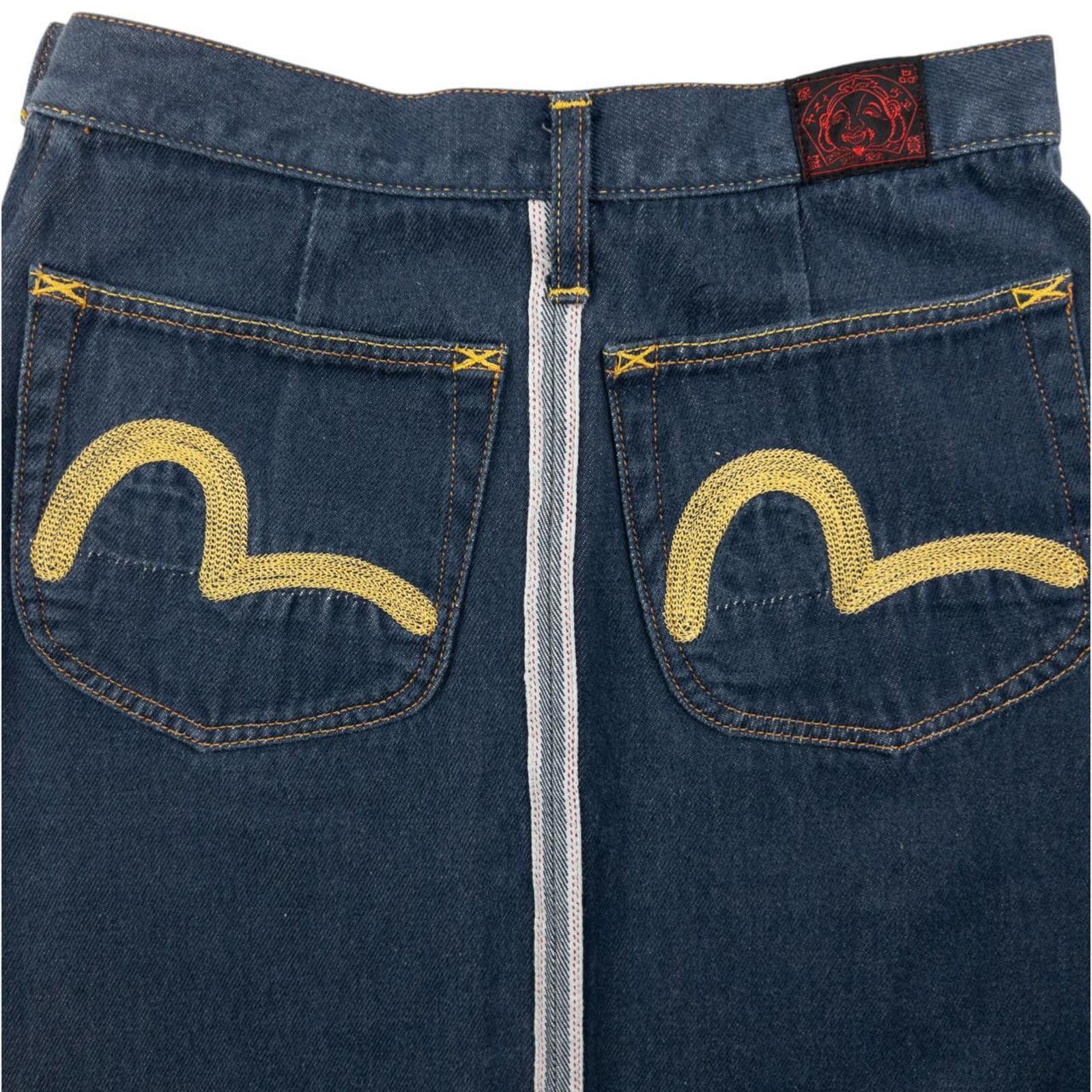 Evisu Vintage Evisu Double Gull Embroidered Denim Skirt Size W26 Size 32" / US 10 / IT 46 - 5 Thumbnail